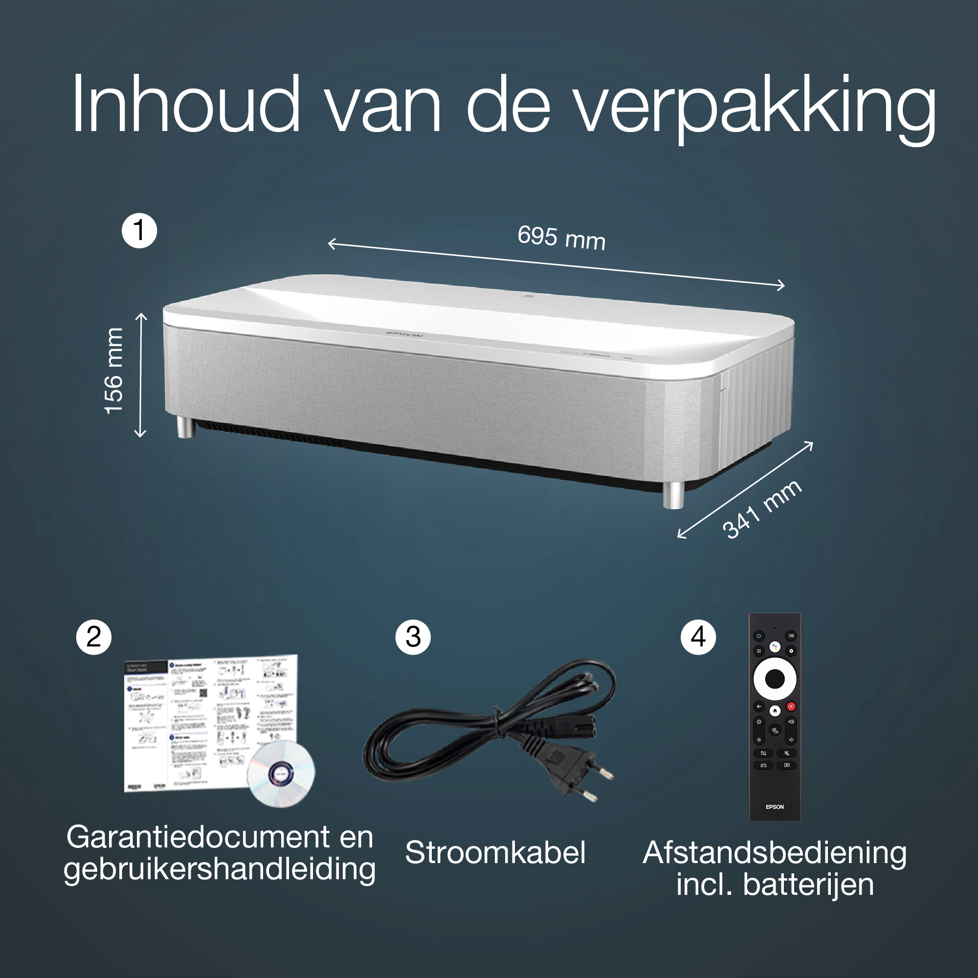 Epson EH-LS800W 4K PRO-UHD smart laserprojector, 4000 lumen, scherm van maximaal 150 inch - Afbeelding 3