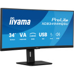 iiyama ProLite XCB3494WQSU-B1 computer monitor 86,4 cm (34") 3440 x 1440 Pixels UltraWide Quad HD LED Zwart