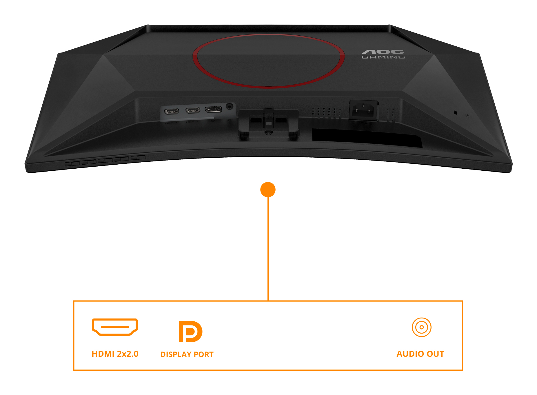 AOC G4 C24G42E computer monitor 59,9 cm (23.6") 1920 x 1080 Pixels Full HD LED Zwart, Rood - Afbeelding 3