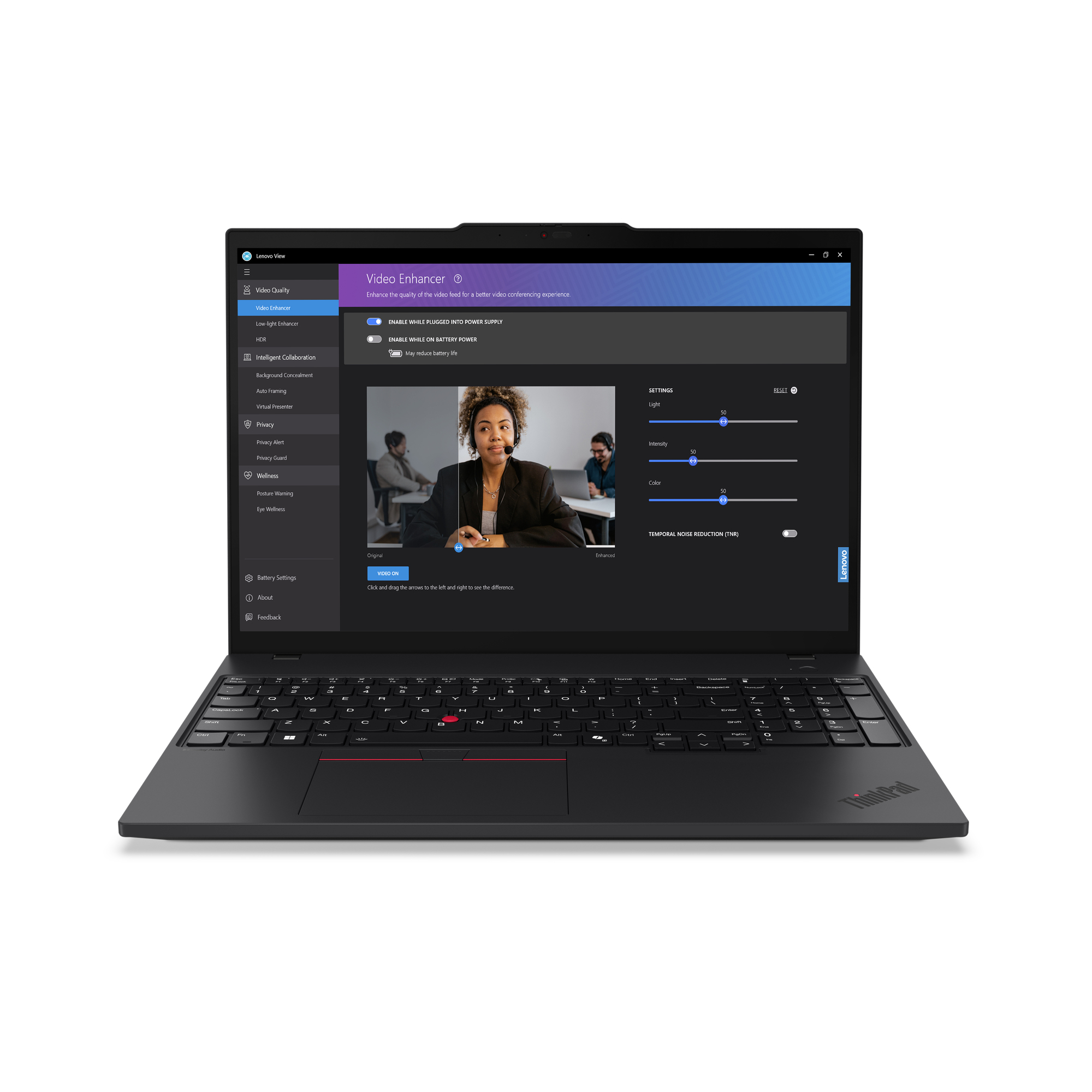 Lenovo ThinkPad T16 Gen 3 Intel Core Ultra 7 155U Laptop 40,6 cm (16") WUXGA 16 GB DDR5-SDRAM 512 GB SSD Wi-Fi 6E (802.11ax) Windows 11 Pro Zwart - Afbeelding 5