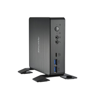 Shuttle XPC Nano PC NC40U3, Intel Core i3-1215U, 1x HDMI, 1x DP,1xUSB-C/DP, 6x USB3.2, 1x 2.5" bay, 2x M.2, 1x LAN, RAID, 24/7 permanent gebruik, incl. VESA & Stand