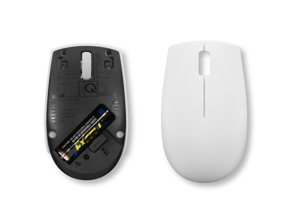 Lenovo 300 WIRELESS MOUSE?GREY muis Kantoor Ambidextrous RF Draadloos Optisch 1000 DPI - Afbeelding 4