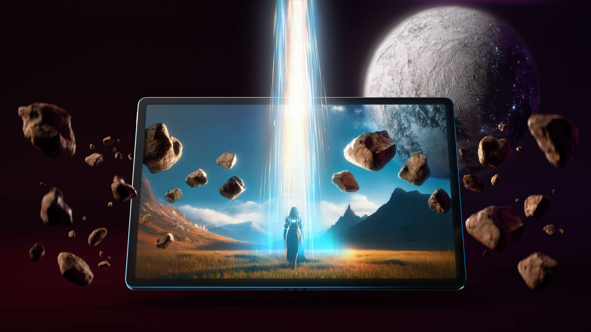 Lenovo Yoga Tab Plus Qualcomm Snapdragon 256 GB 32.3 cm (12.7") 16 GB Wi-Fi 7 (802.11be) Android 14 Teal - Afbeelding 21