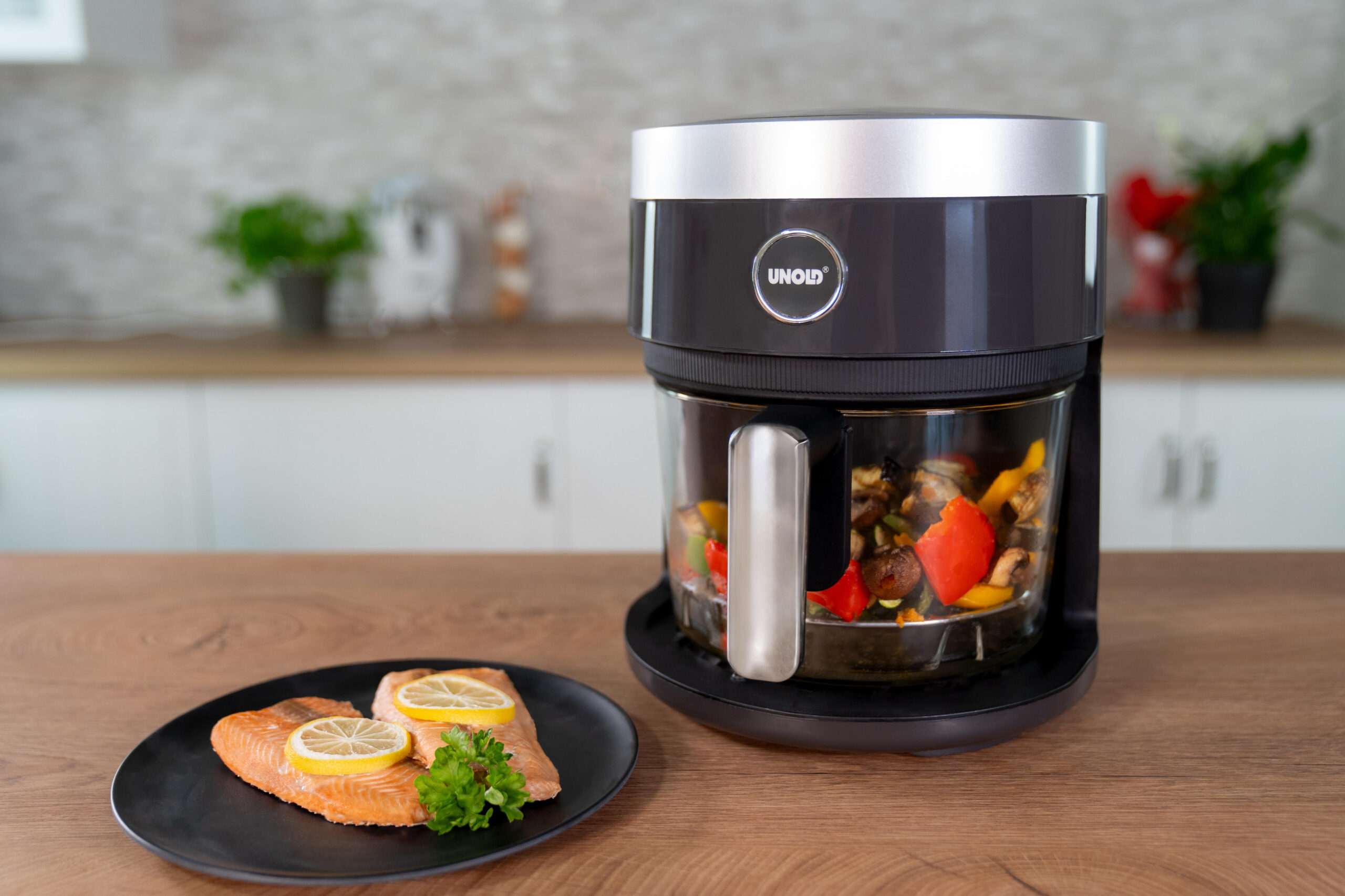 Unold 58695 friteuse Enkel 4,5 l Vrijstaand 1200 W Heteluchtfriteuse Zwart - Afbeelding 10