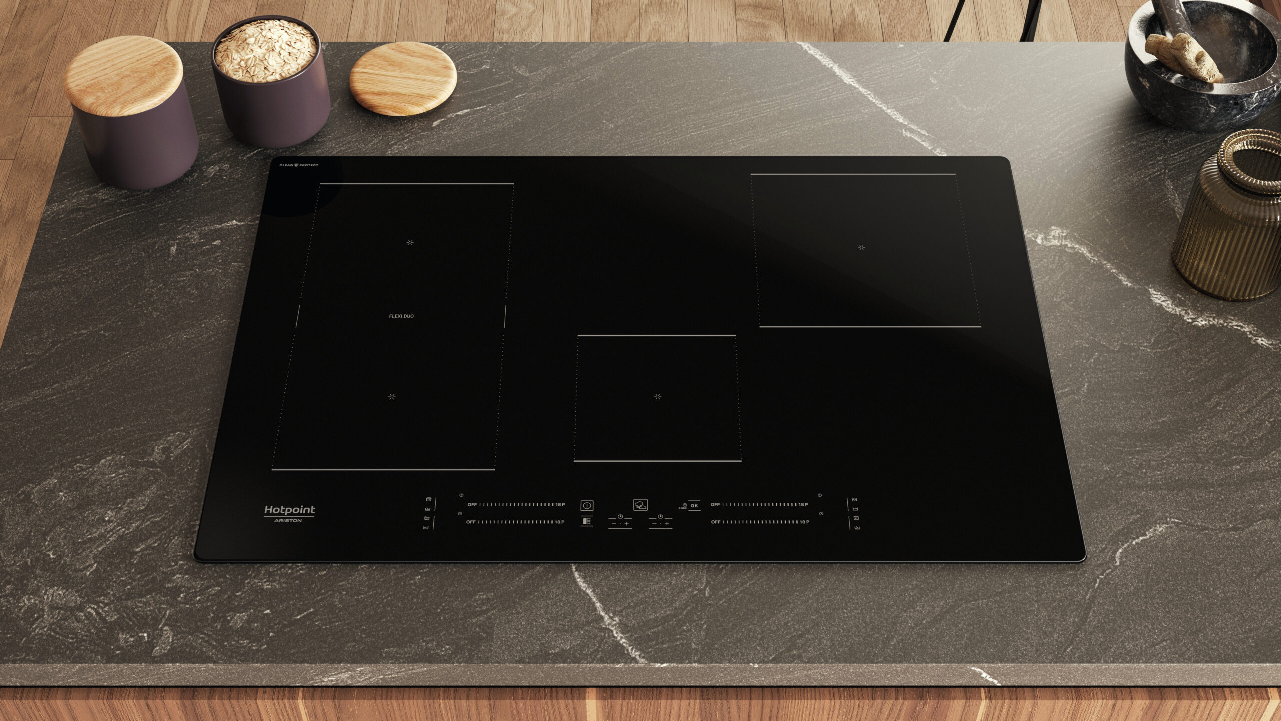 Hotpoint HS 1377C CPNE Zwart Ingebouwd 77 cm Inductiekookplaat zones 4 zone(s) - Afbeelding 8