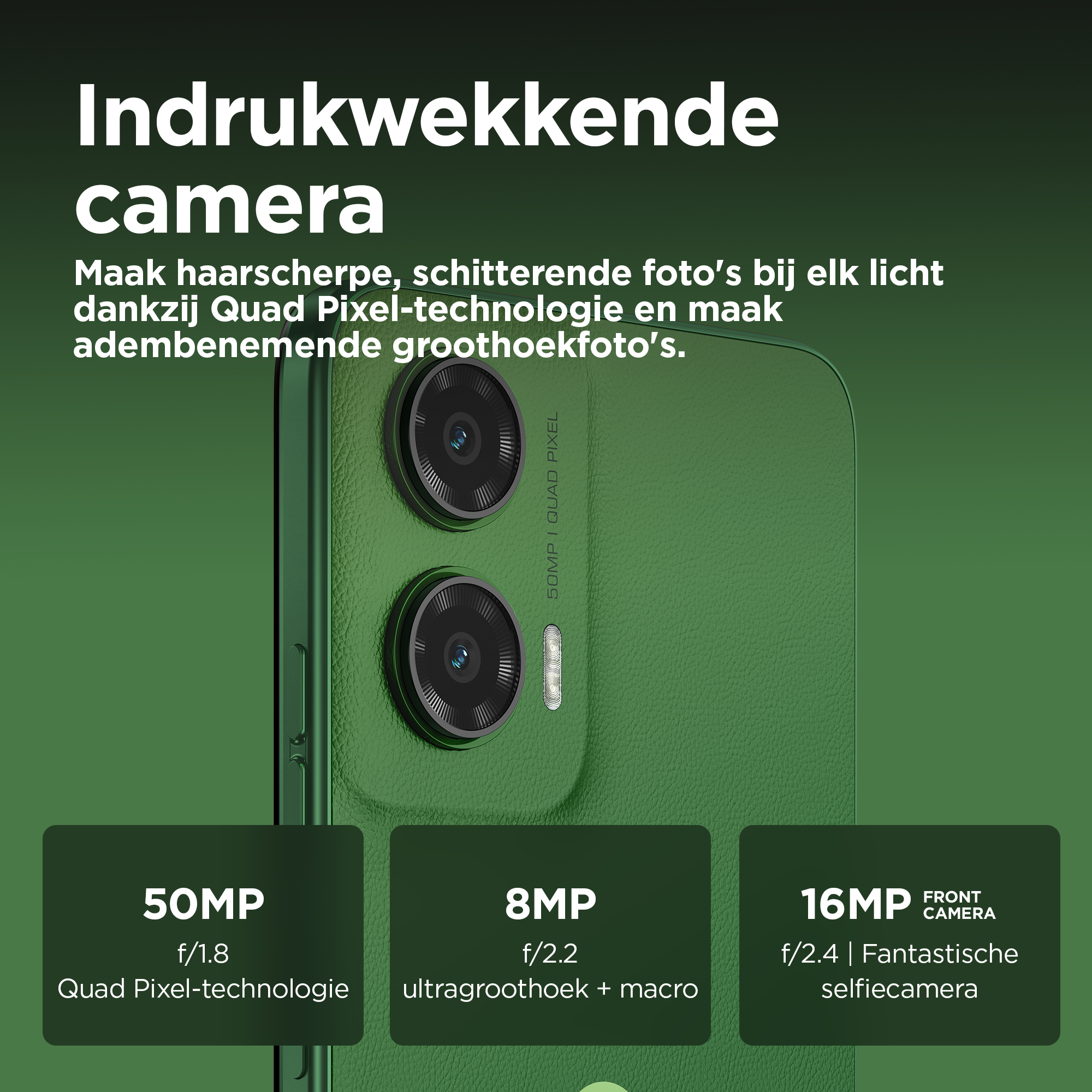 Motorola moto G35 5G 17,1 cm (6.72") Dual SIM Android 14 USB Type-C 4 GB 128 GB 5000 mAh Groen - Afbeelding 6