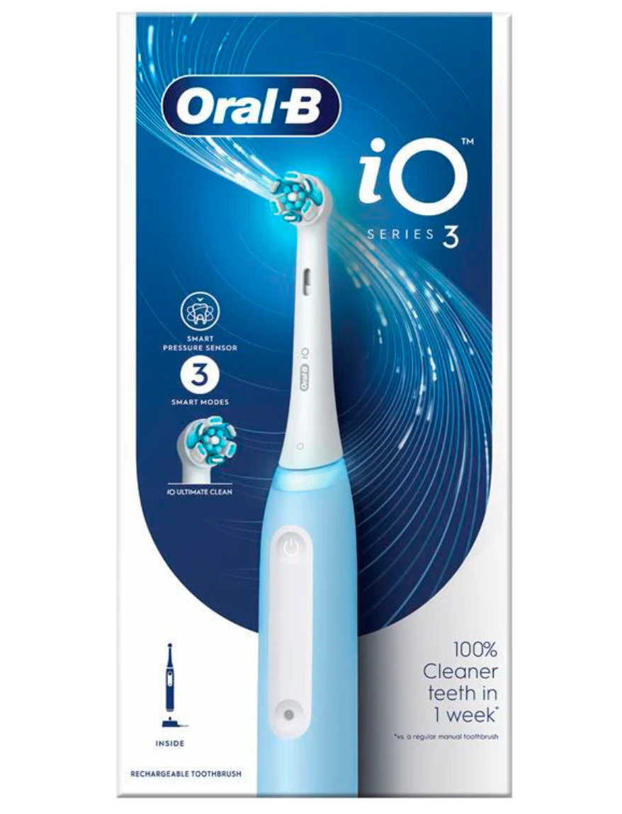 Oral-B IOSERIES3ICE elektrische tandenborstel Volwassene Roterende-oscillerende tandenborstel Blauw - Afbeelding 2