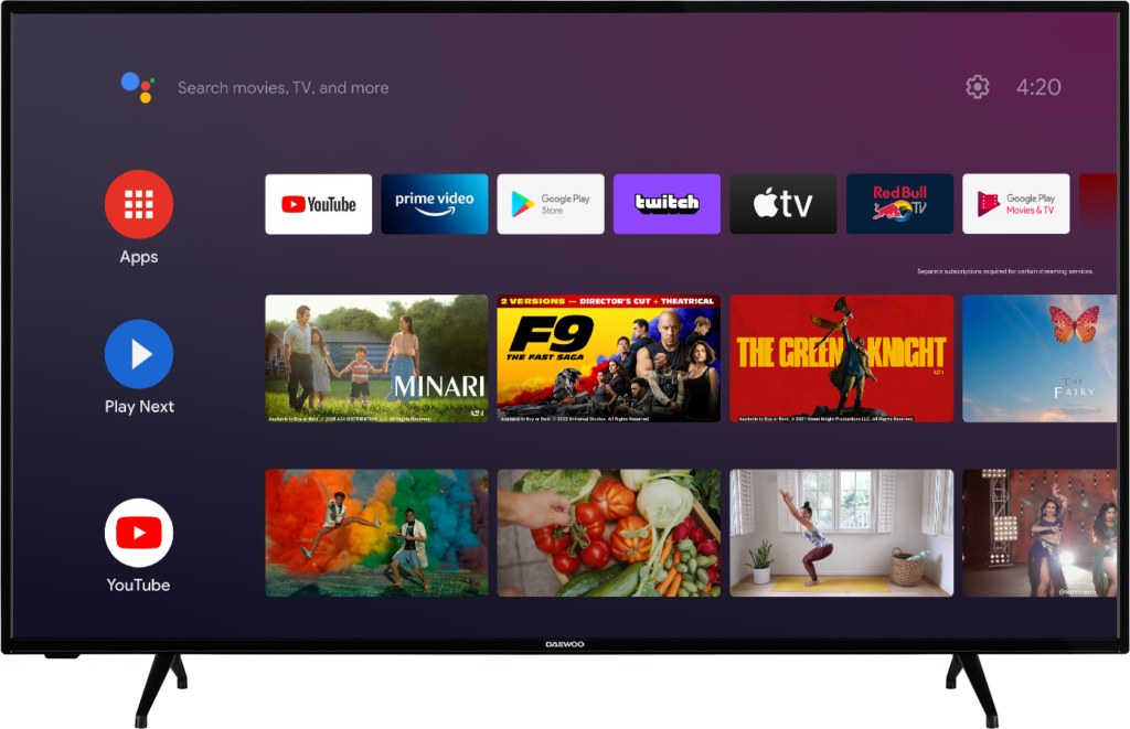 Daewoo Android Smart 4K QLED TV D50DM55UQPMS (2024) 50" - Afbeelding 7
