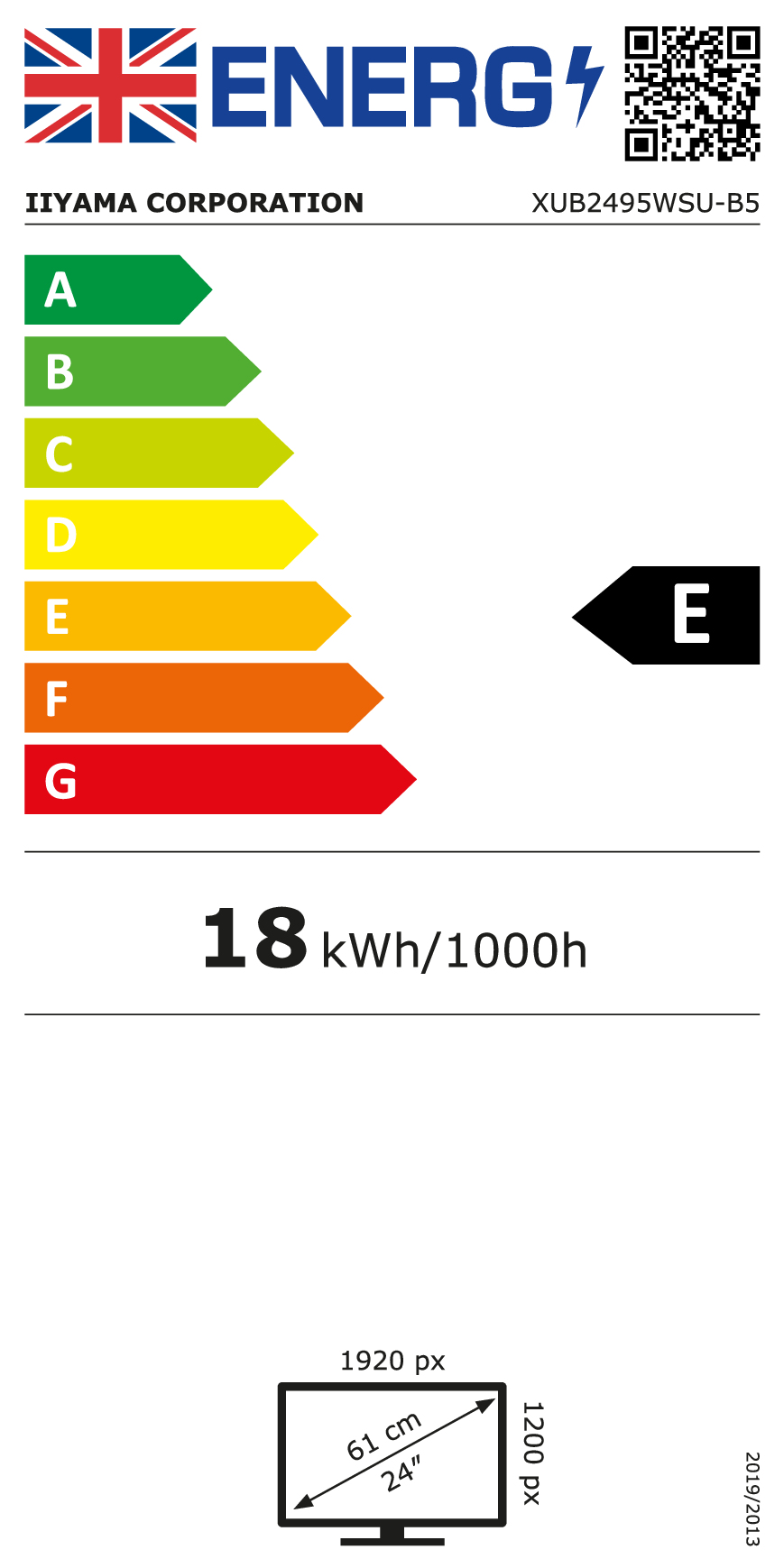 iiyama ProLite XUB2495WSU-B5 computer monitor 61,2 cm (24.1") 1920 x 1200 Pixels WUXGA LCD Zwart - Afbeelding 18