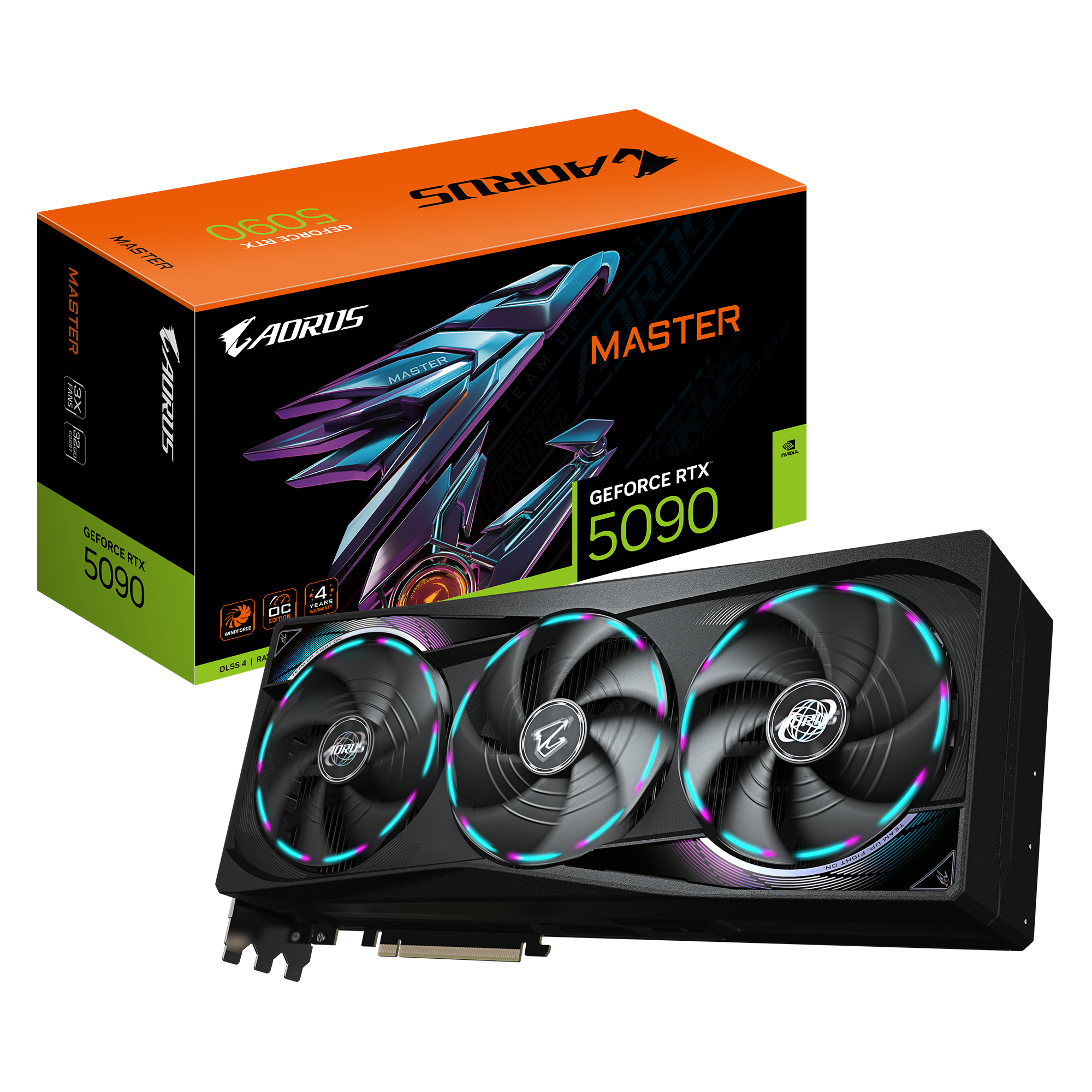 GIGABYTE AORUS GeForce RTX 5090 MASTER 32G NVIDIA 32 GB GDDR7 - Afbeelding 9