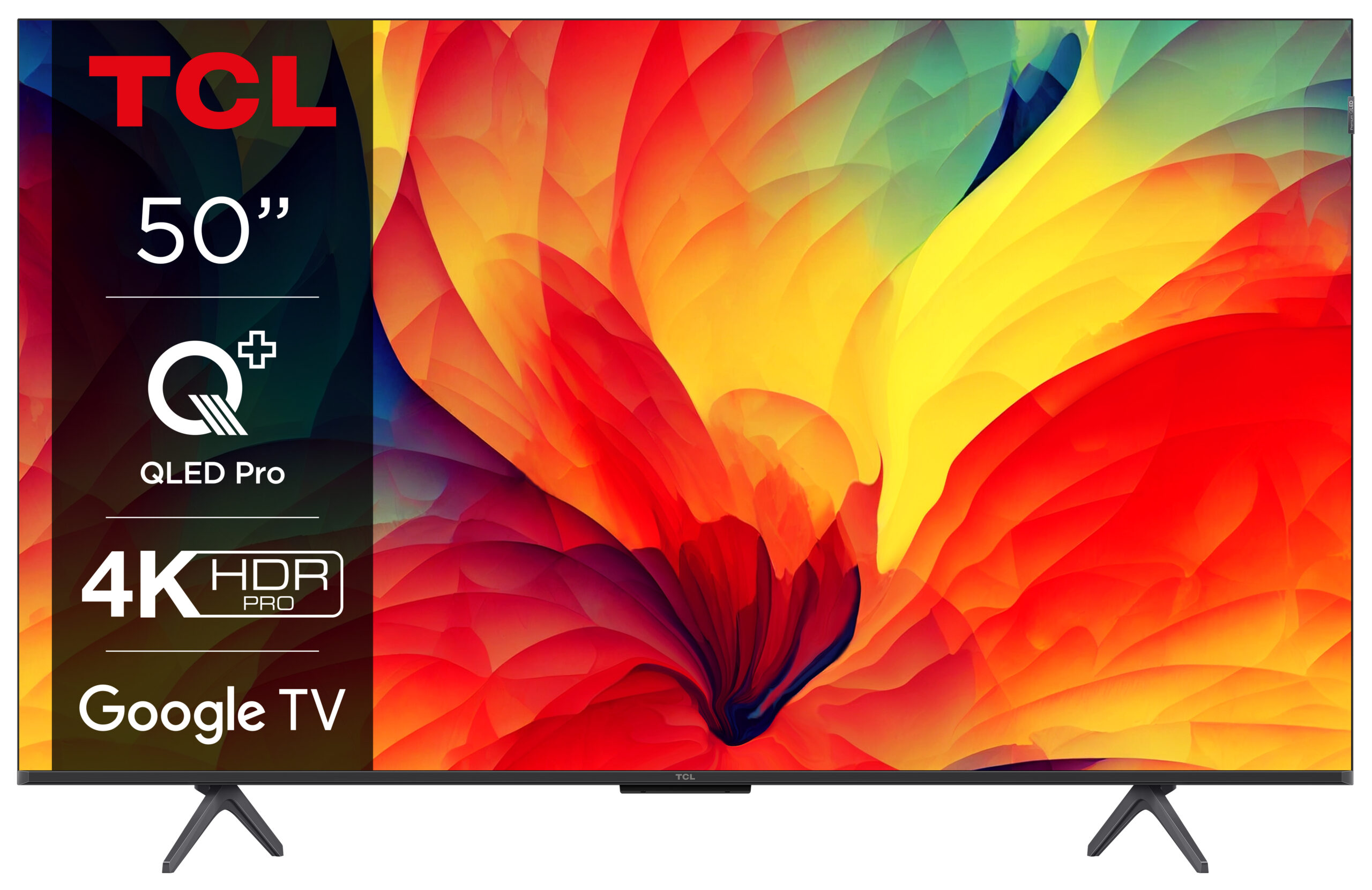 TCL 50QLED780 | 50'' Ultra HD 4K | QLED Smart TV | Wifi & Google TV | Quantum Dot Kleursaturatie | HDR10 | 60Hz - Afbeelding 2