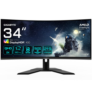 GIGABYTE G34WQCP computer monitor 86,4 cm (34") 3440 x 1440 Pixels UltraWide Quad HD LED Zwart
