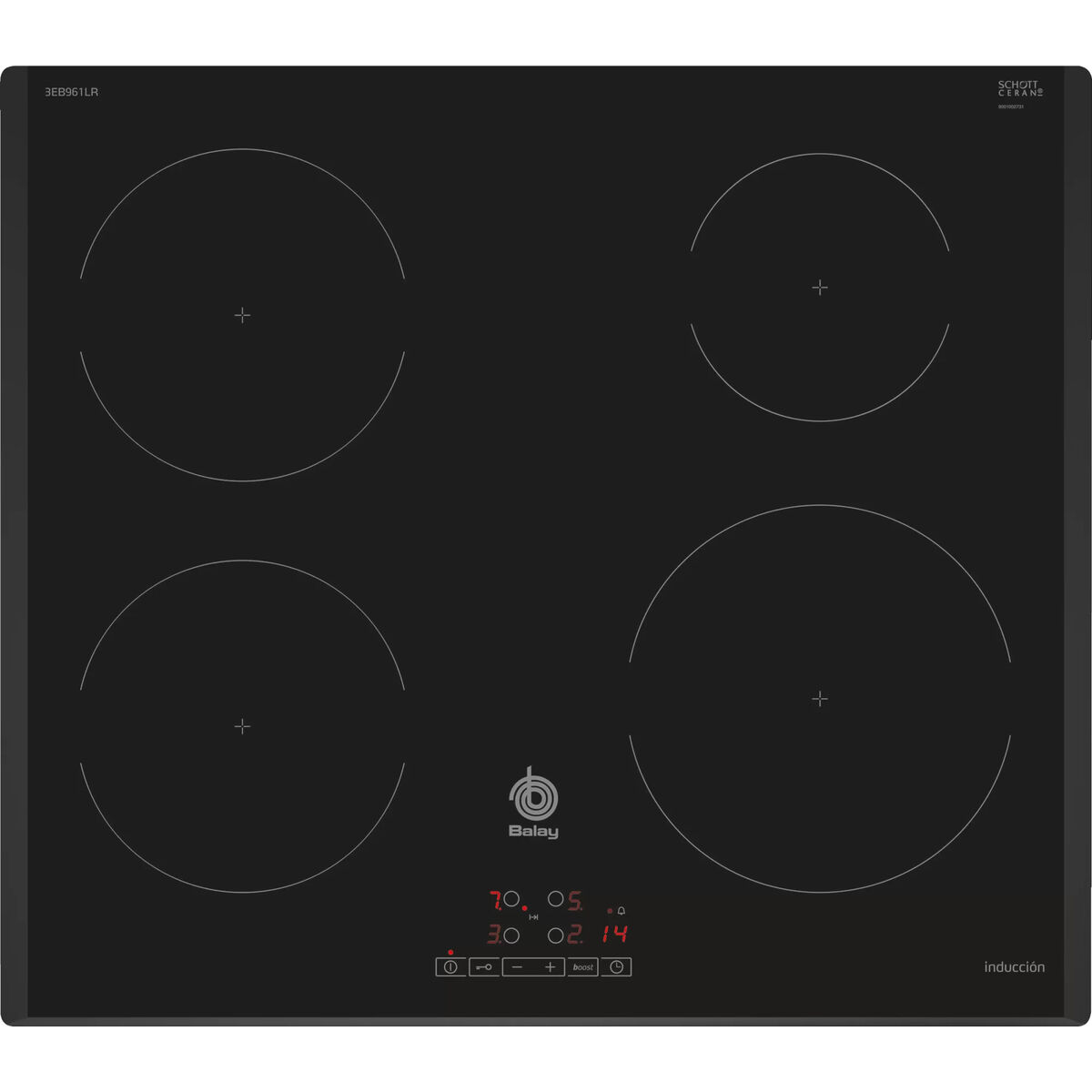 Inductiekookplaat Balay 3EB961LR 60 cm 7400 W