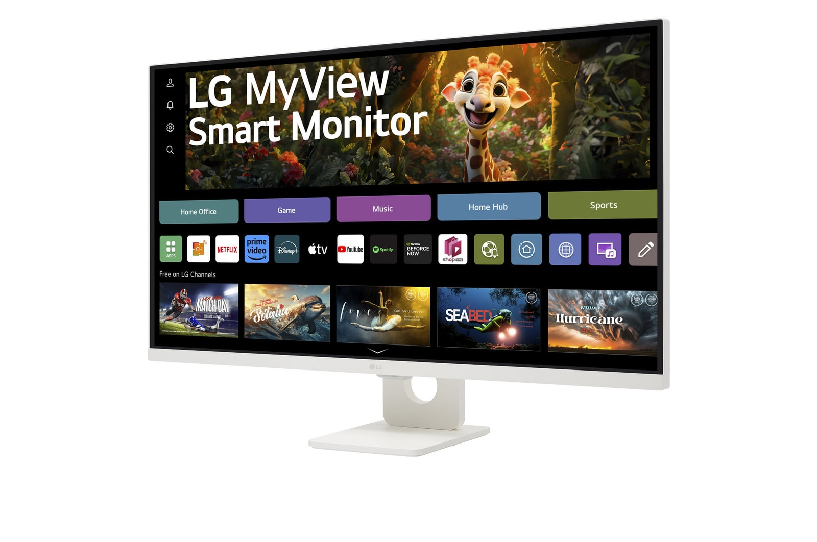 LG MyView Smart Monitor 32SR73U-W - 31.5 inch - 3840 x 2160 (Ultra HD) - VA-paneel - Afbeelding 4