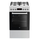 Beko FSE52320DWD fornuis Vrijstaand fornuis Electrisch Gaskookplaat Wit