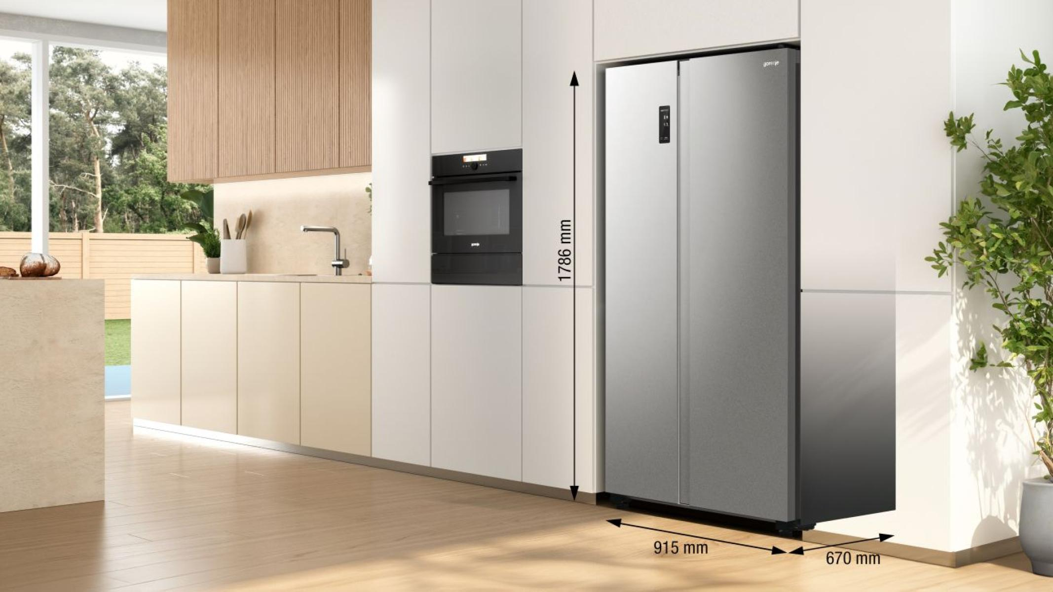 Gorenje NRR9185EAXL amerikaanse koelkast Vrijstaand 550 l E Zilver - Afbeelding 11