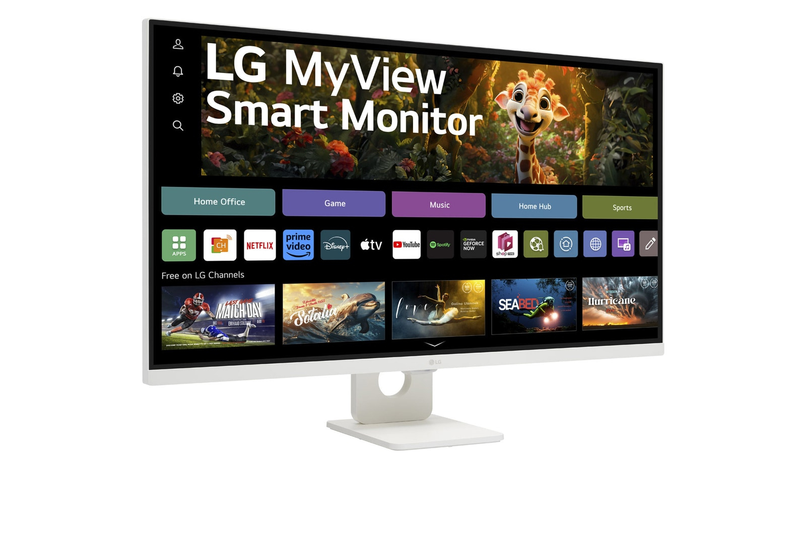 LG MyView Smart Monitor 32SR73U-W - 31.5 inch - 3840 x 2160 (Ultra HD) - VA-paneel - Afbeelding 5