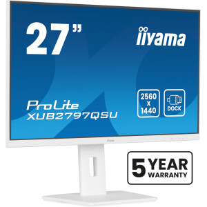 iiyama ProLite XUB2797QSU-W2 computer monitor 68,6 cm (27") 2560 x 1440 Pixels Quad HD LED Wit