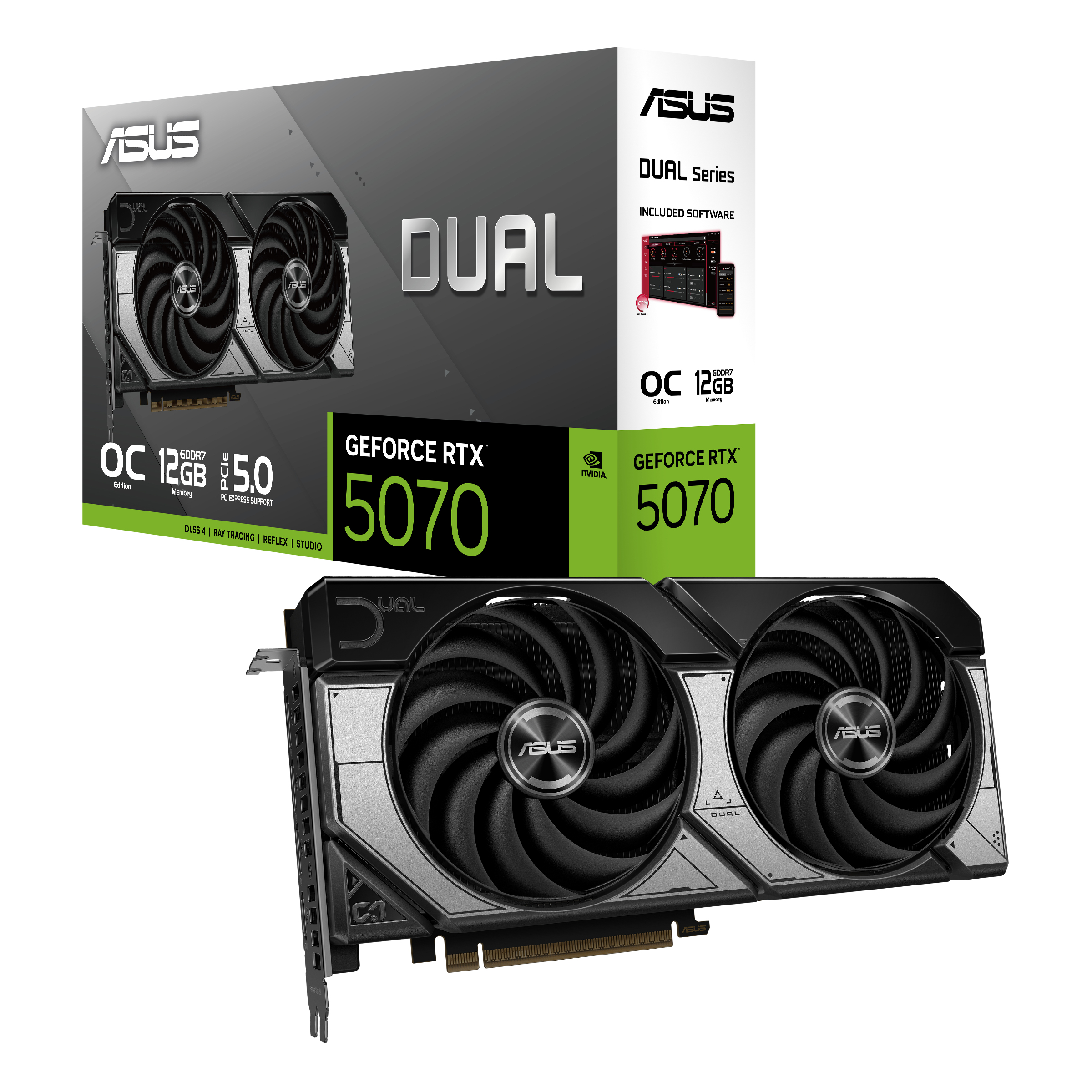 ASUS Dual -RTX5070-O12G NVIDIA GeForce RTX 5070 12 GB GDDR7 - Afbeelding 8