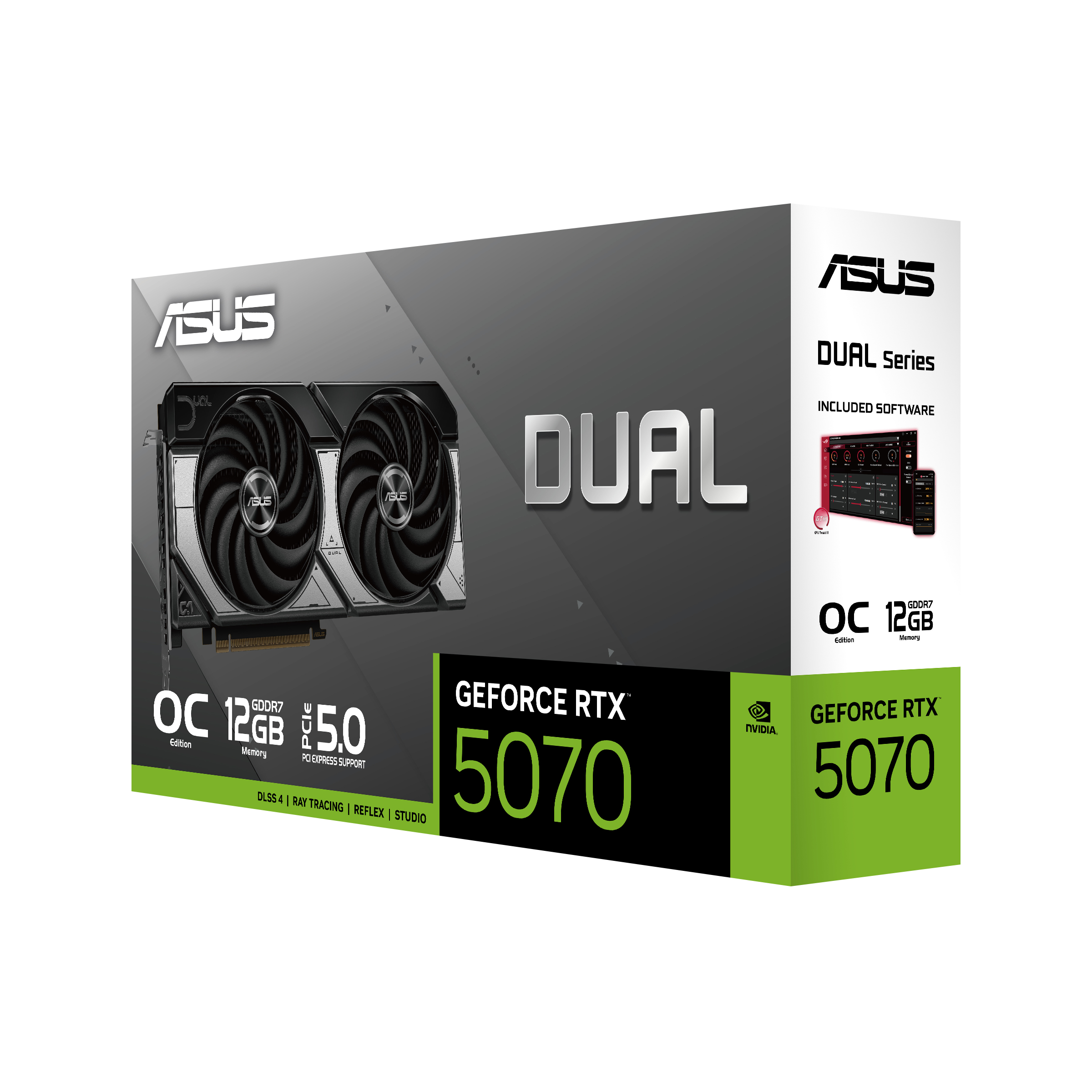 ASUS Dual -RTX5070-O12G NVIDIA GeForce RTX 5070 12 GB GDDR7 - Afbeelding 7