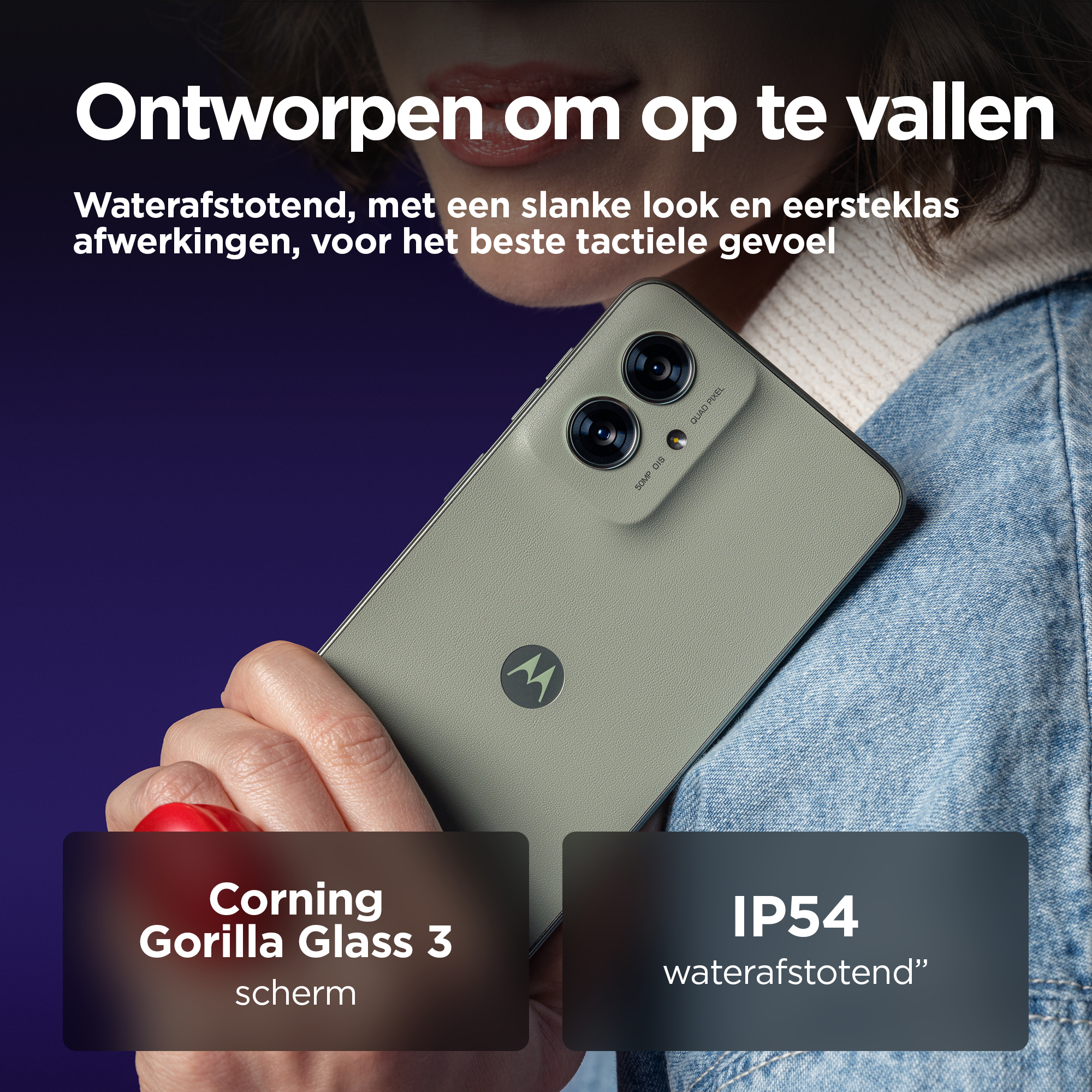 Motorola moto g55 5G 16,5 cm (6.49") Dual SIM Android 14 USB Type-C 8 GB 256 GB 5000 mAh Groen - Afbeelding 7