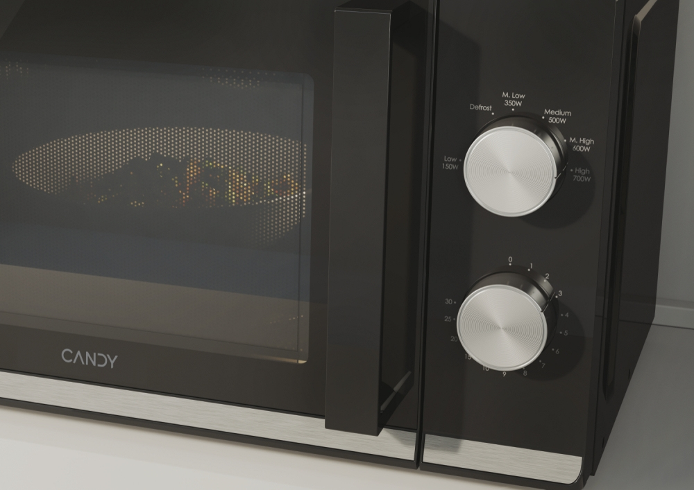 Candy Moderna CMW20TNMB Zwart Solo-magnetron Aanrecht 20 l 700 W - Afbeelding 6