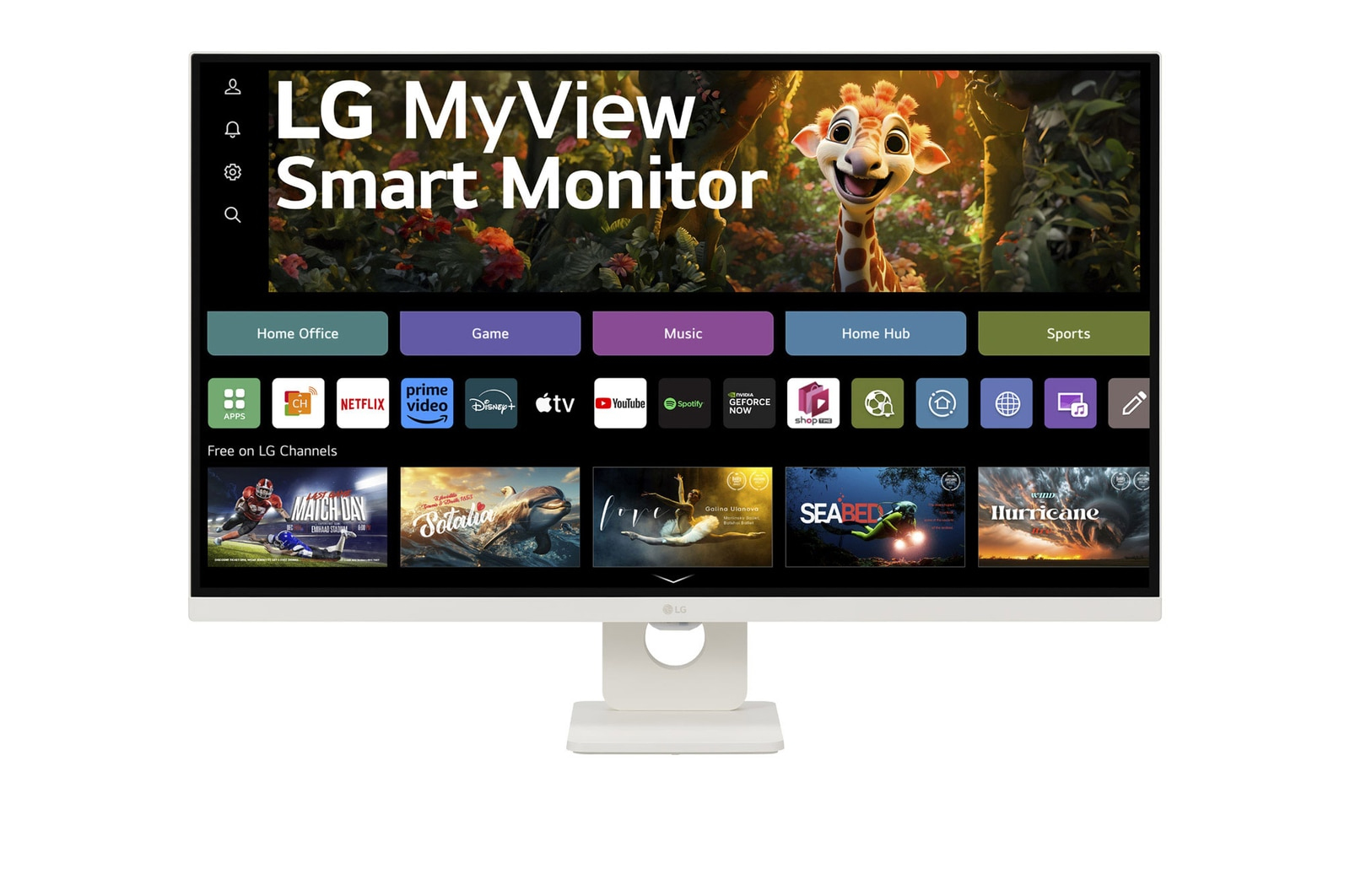 LG MyView Smart Monitor 32SR73U-W - 31.5 inch - 3840 x 2160 (Ultra HD) - VA-paneel - Afbeelding 3