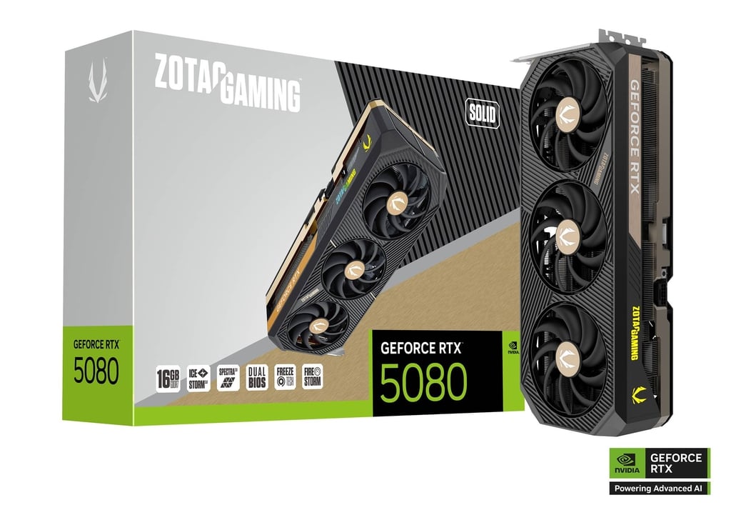 Zotac GAMING GeForce RTX 5080 SOLID CORE OC NVIDIA 16 GB GDDR7