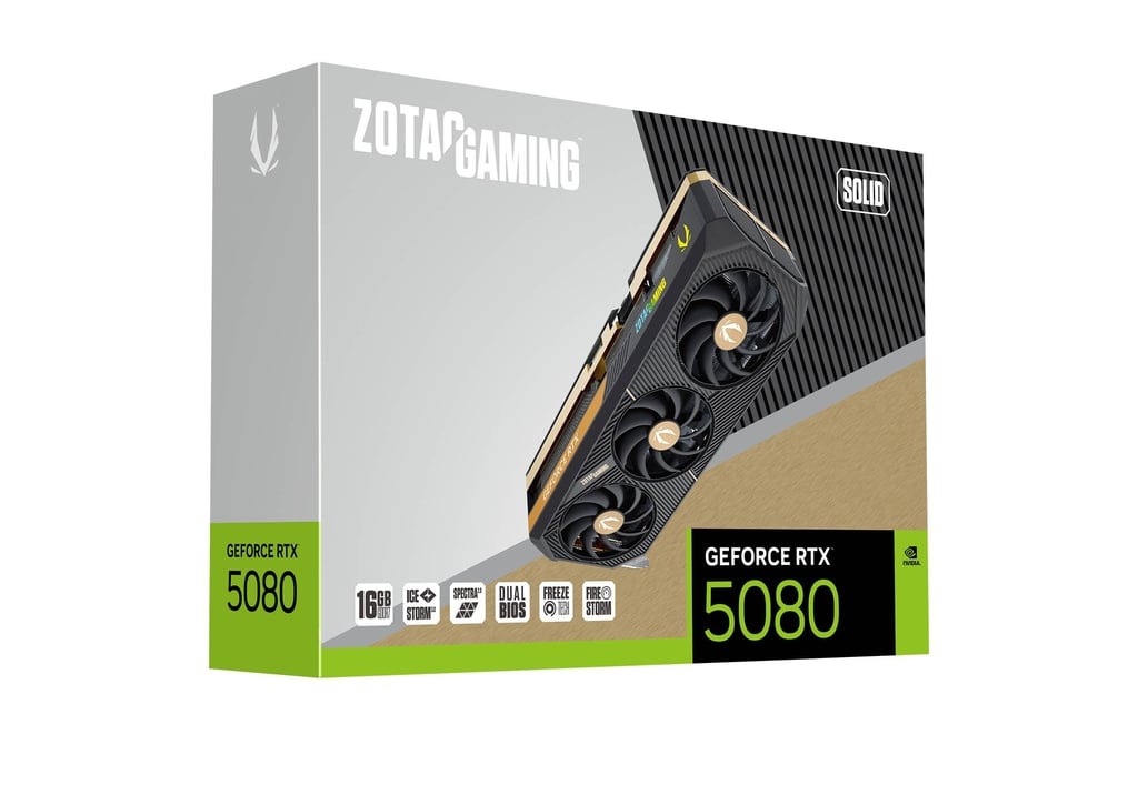 Zotac GAMING GeForce RTX 5080 SOLID CORE OC NVIDIA 16 GB GDDR7 - Afbeelding 7