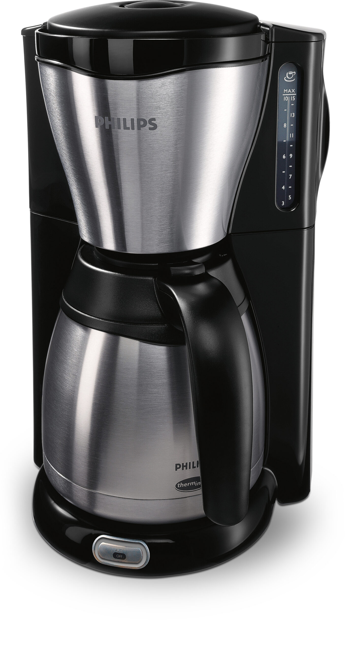 Philips Café Gaia Collection Metalen koffiezetter met thermische kan