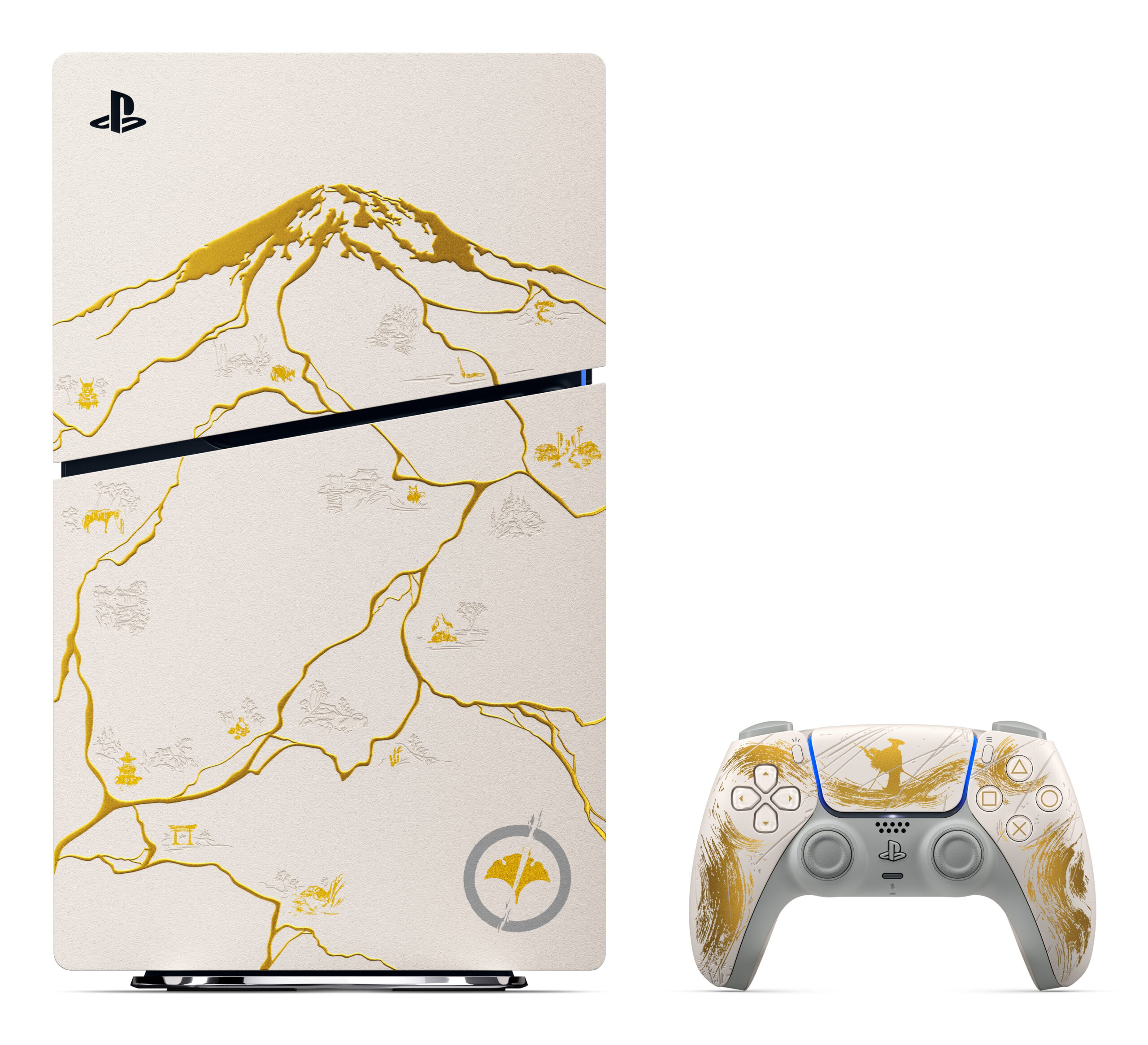Sony PlayStation 5 - Ghost of Yotei Gold Limited Edition 1 TB Wifi Zwart, Wit - Afbeelding 3