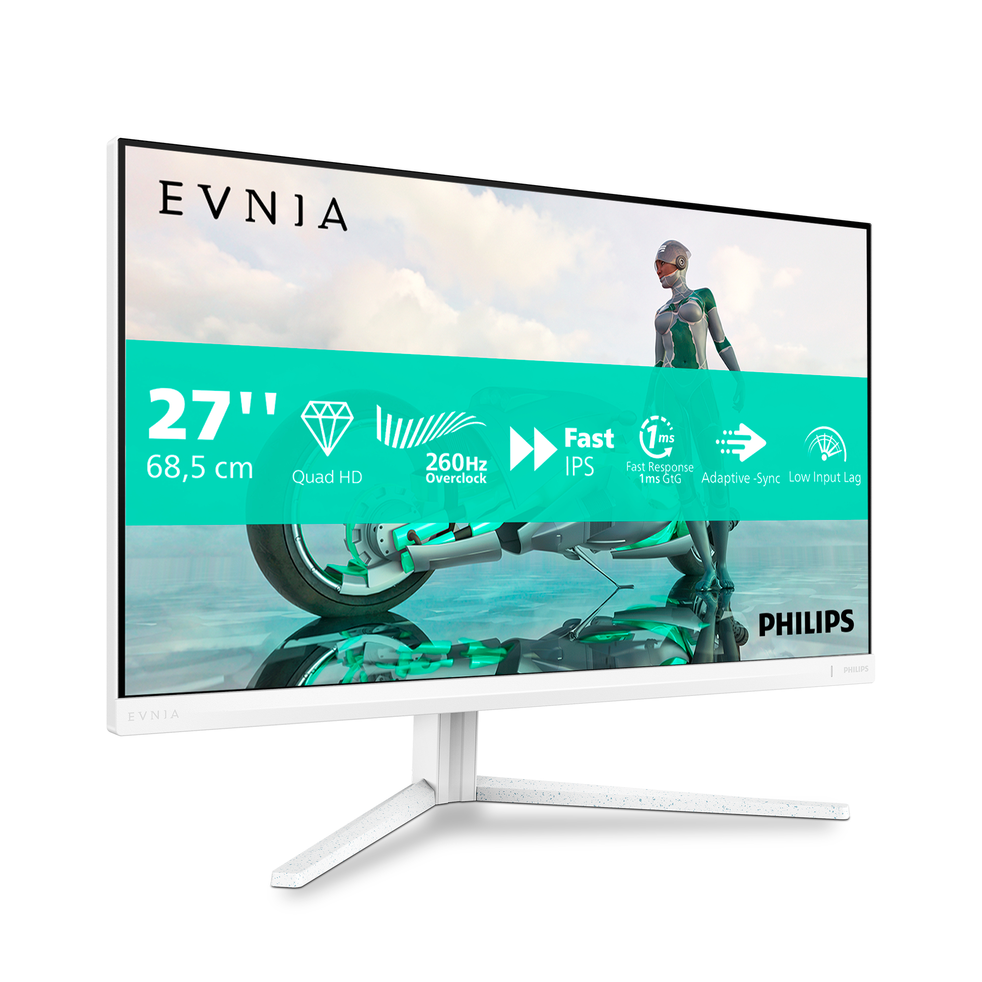 Philips Evnia 27M2N3501PA/00 computer monitor 68,6 cm (27") 2560 x 1440 Pixels Quad HD LCD Wit - Afbeelding 2