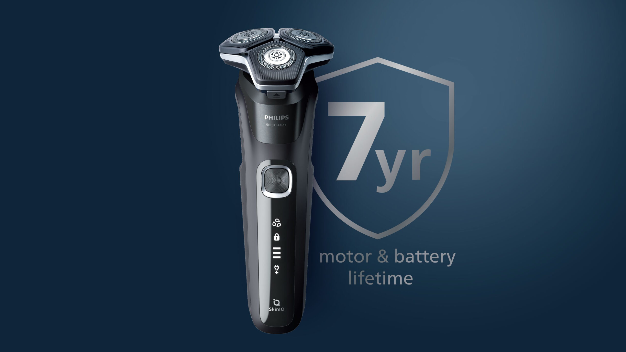 Philips SHAVER Series 5000 S5885/10 scheerapparaat Roterend scheerapparaat Trimmer Zwart, Blauw - Afbeelding 3
