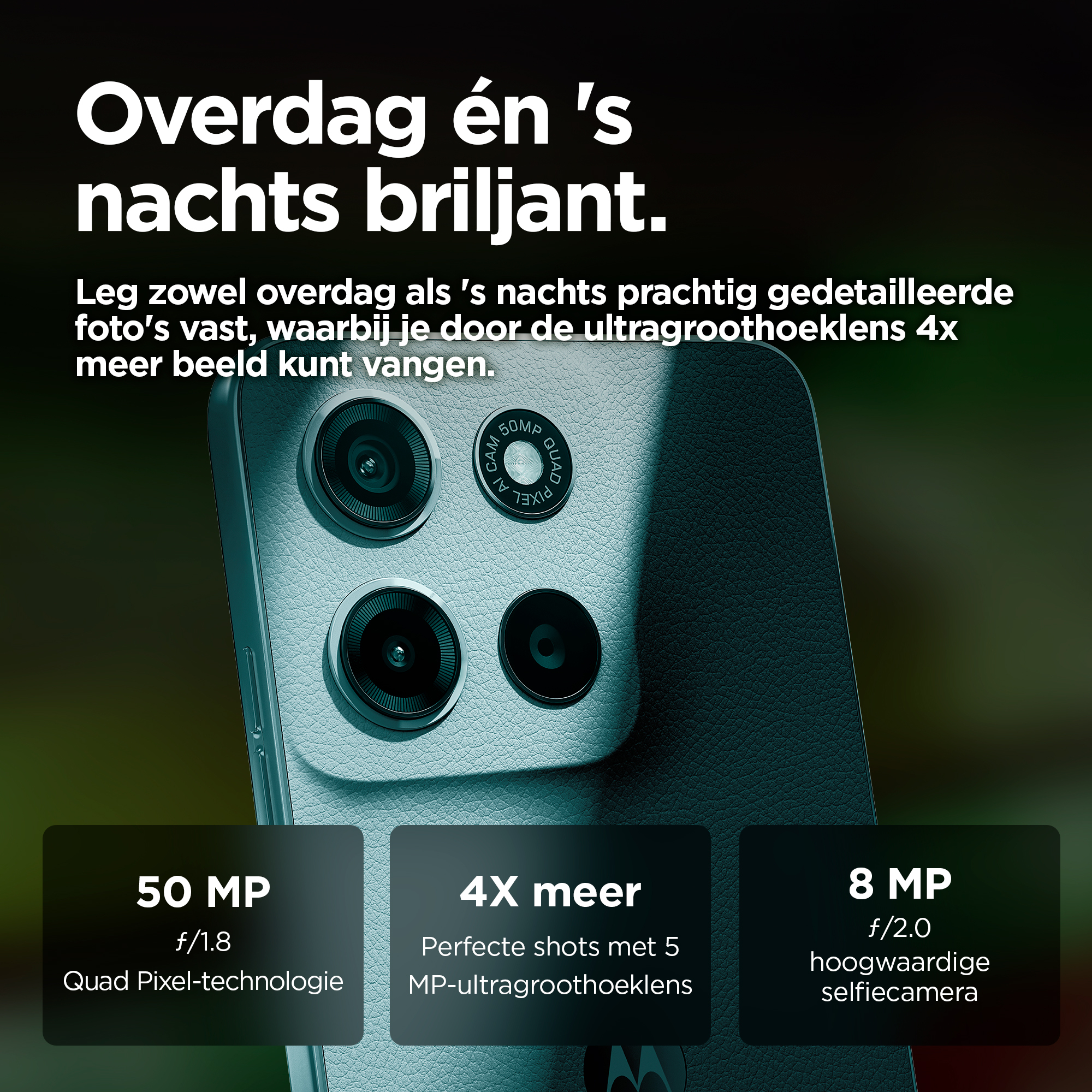 Motorola moto g15 17,1 cm (6.72") Dual SIM Android 15 4G USB Type-C 8 GB 128 GB 5200 mAh Lichtblauw - Afbeelding 2