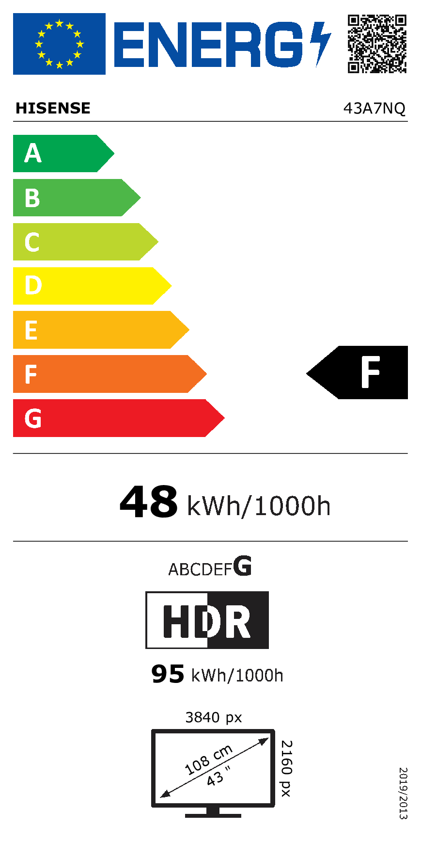 Hisense 43A7NQ 109,2 cm (43") 4K Ultra HD Smart TV Wifi Grijs 250 cd/m² - Afbeelding 12
