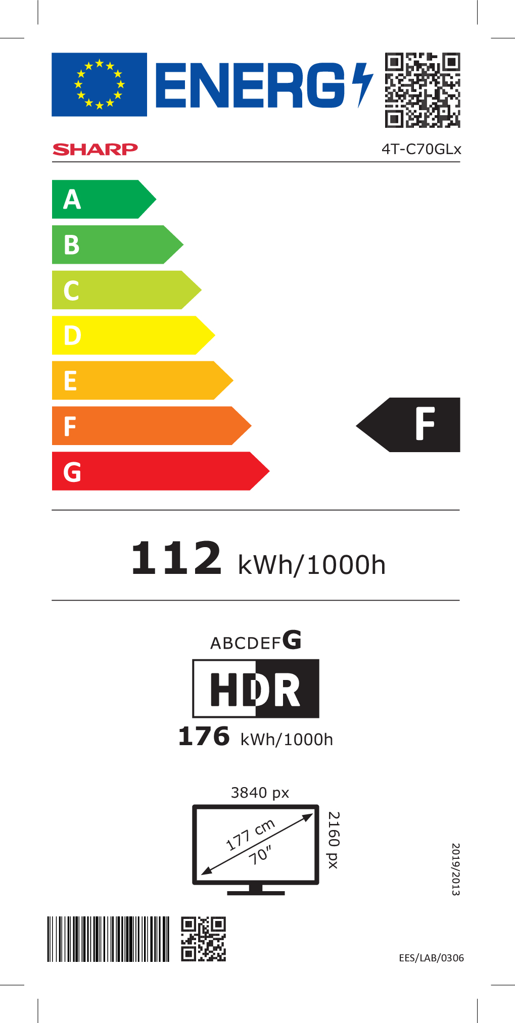 Sharp 70GL4260E tv 177,8 cm (70") 4K Ultra HD Smart TV Wifi Zwart - Afbeelding 11