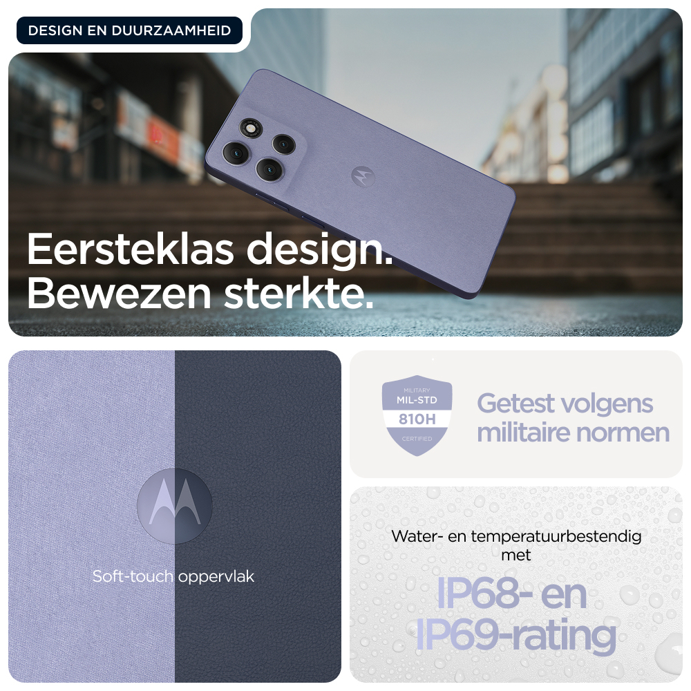 Motorola moto g86 5G 16,9 cm (6.67") Dual SIM Android 15 USB Type-C 8 GB 256 GB 5200 mAh Lila