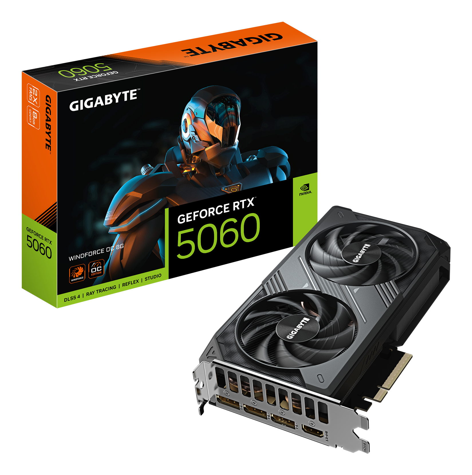GIGABYTE GeForce RTX 5060 WINDFORCE OC 8G NVIDIA 8 GB GDDR7 - Afbeelding 2