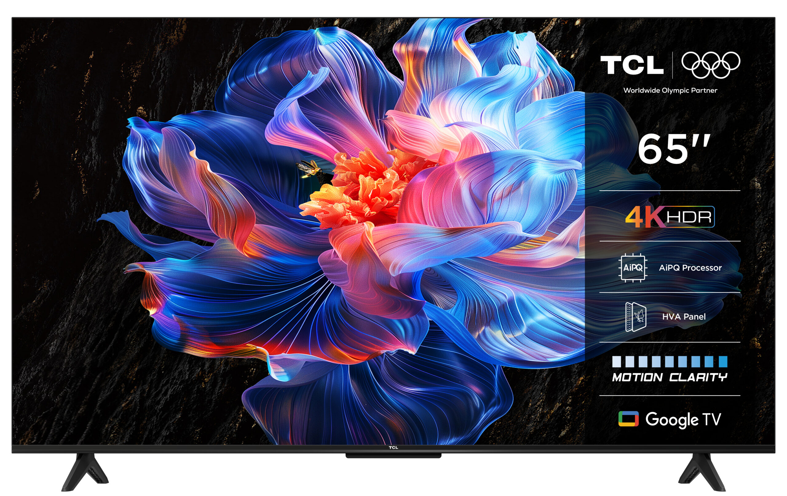 TCL 65P69K tv 165,1 cm (65") 4K Ultra HD Smart TV Wifi Zwart