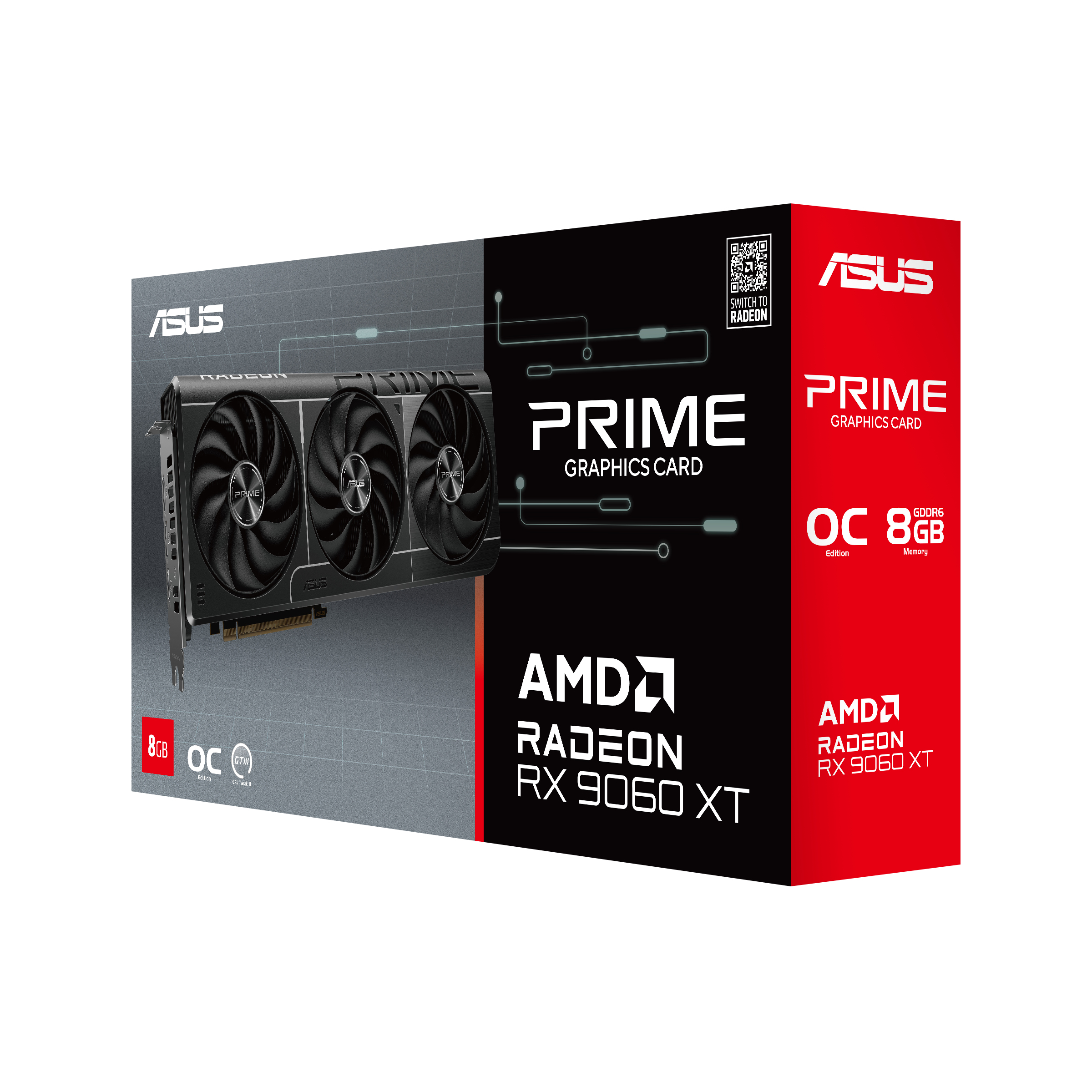 ASUS Prime -RX9060XT-O8G AMD Radeon RX 9060 XT 8 GB GDDR6 - Afbeelding 10