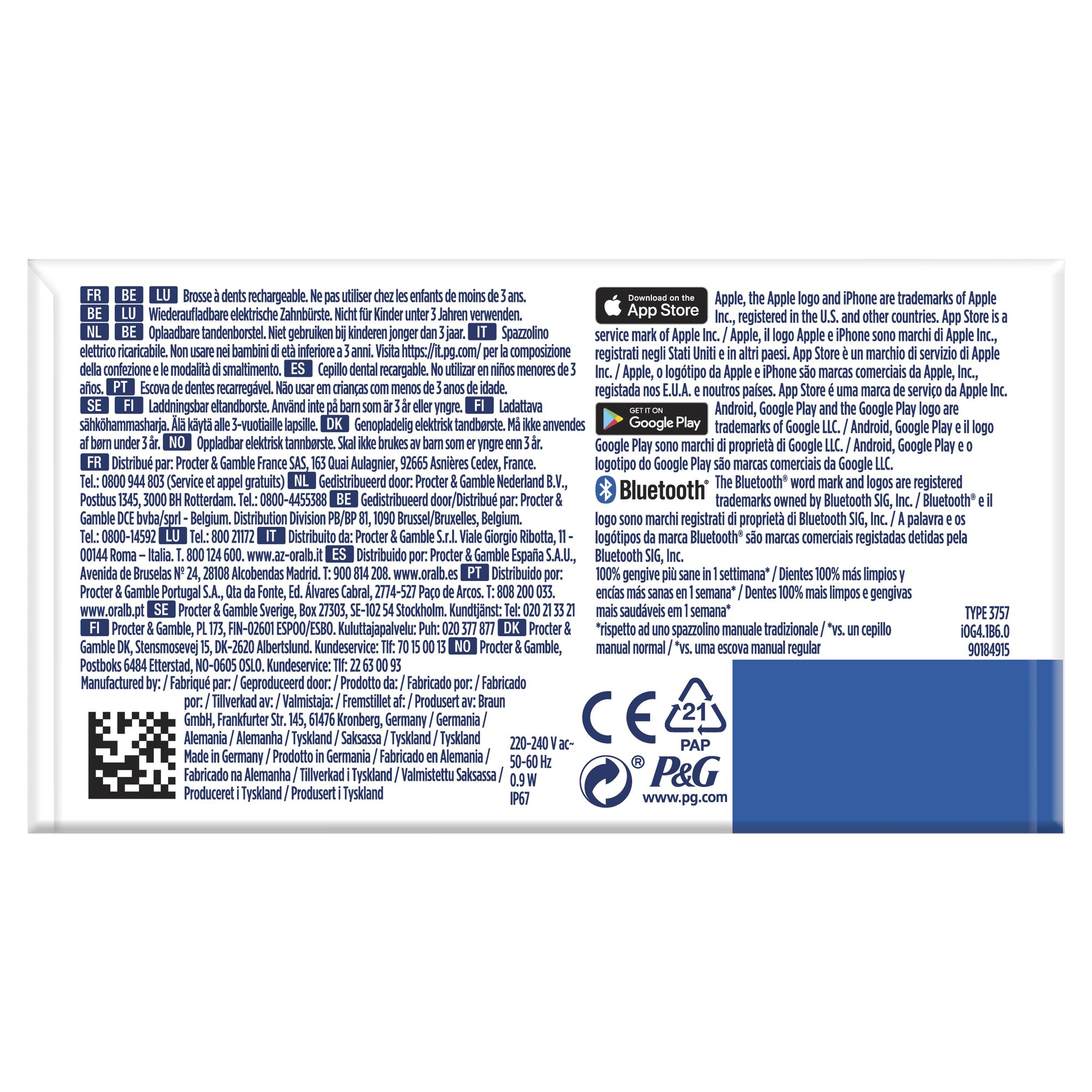 Oral-B iO Series 4 Volwassene Vibrerende tandenborstel Zwart - Afbeelding 8