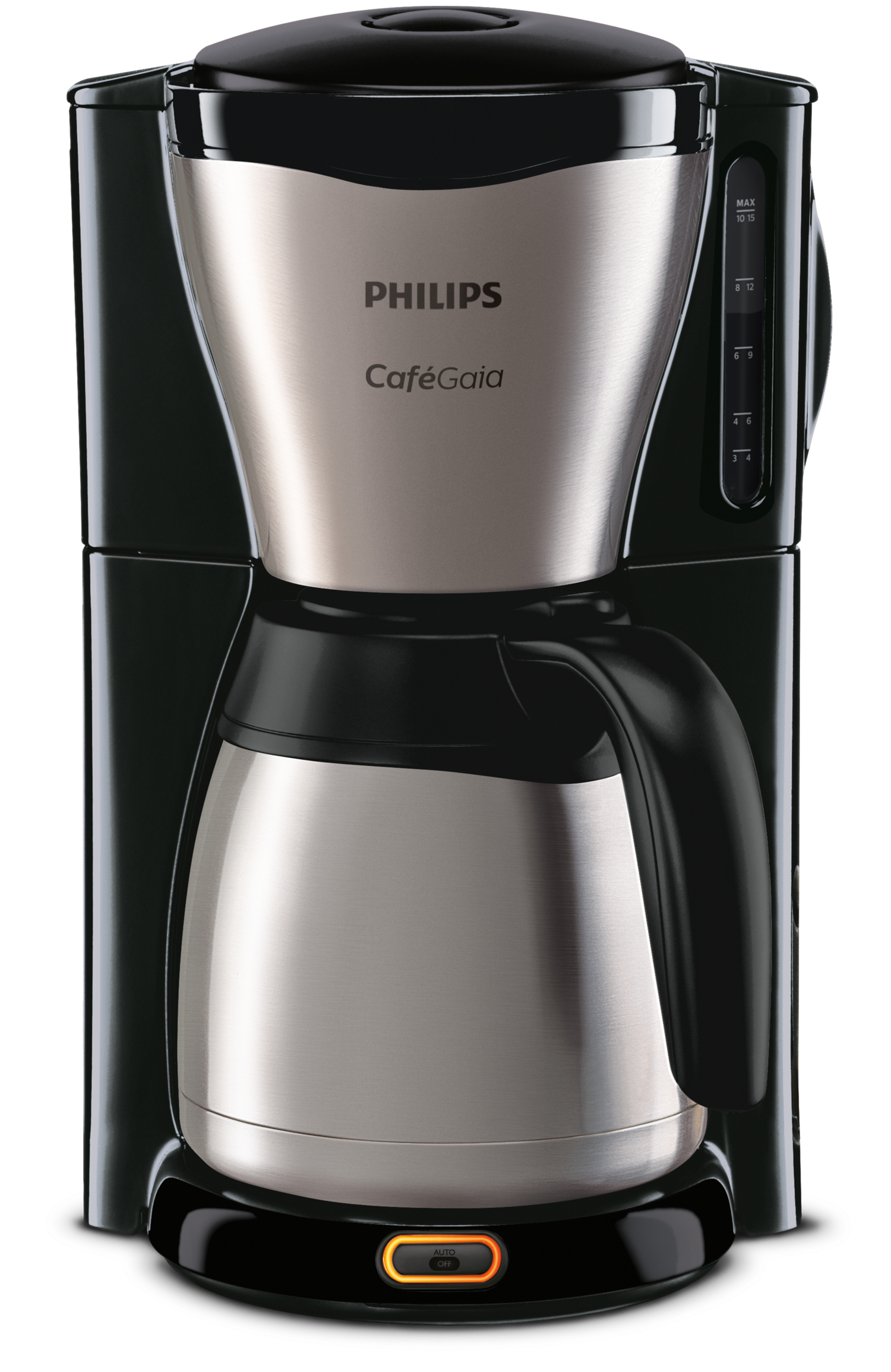 Philips Café Gaia Collection Metalen koffiezetter met thermische kan - Afbeelding 2