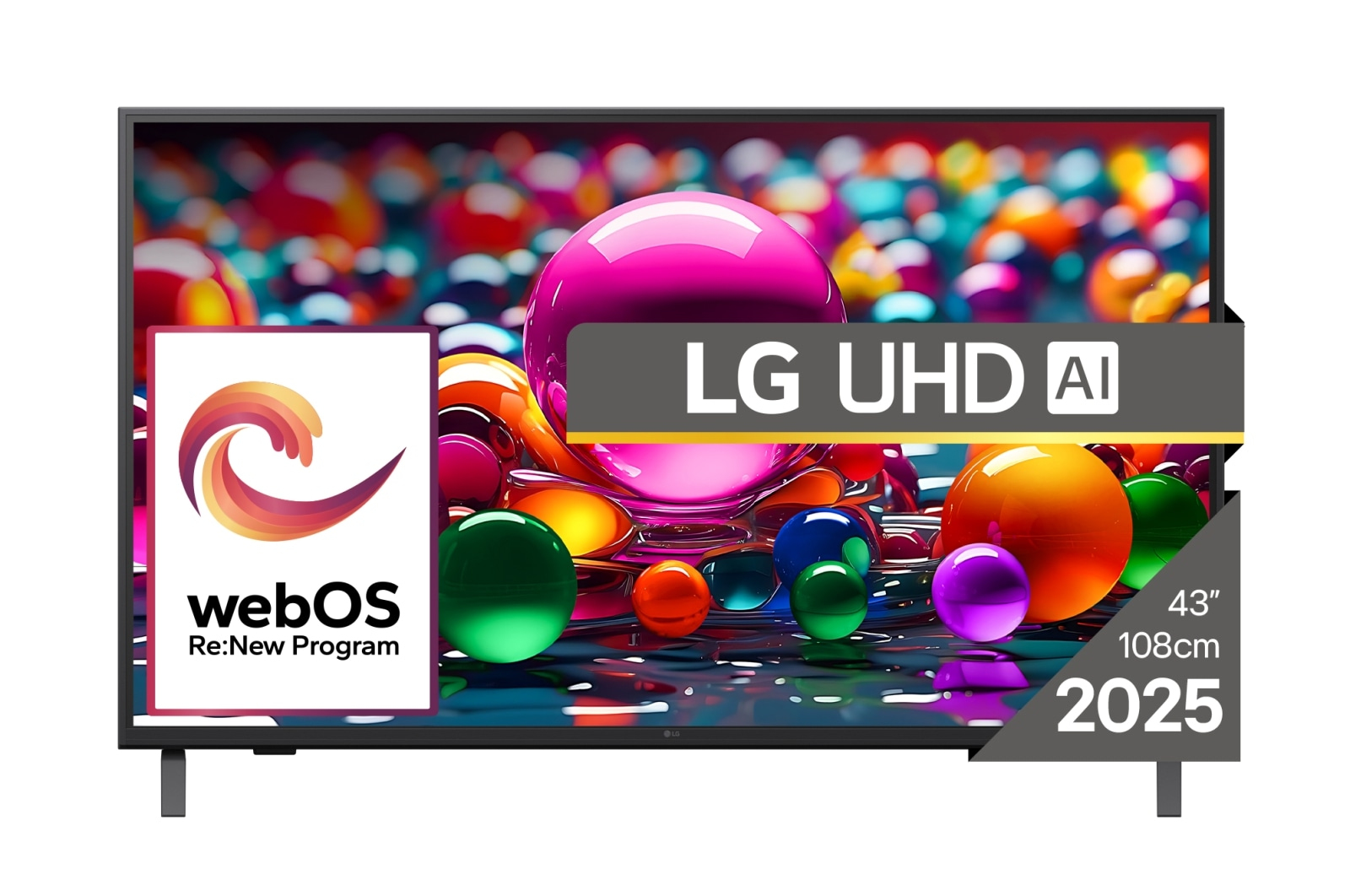 LG UHD AI 43UA75003LA tv 109,2 cm (43") 4K Ultra HD Smart TV Wifi Zwart - Afbeelding 2