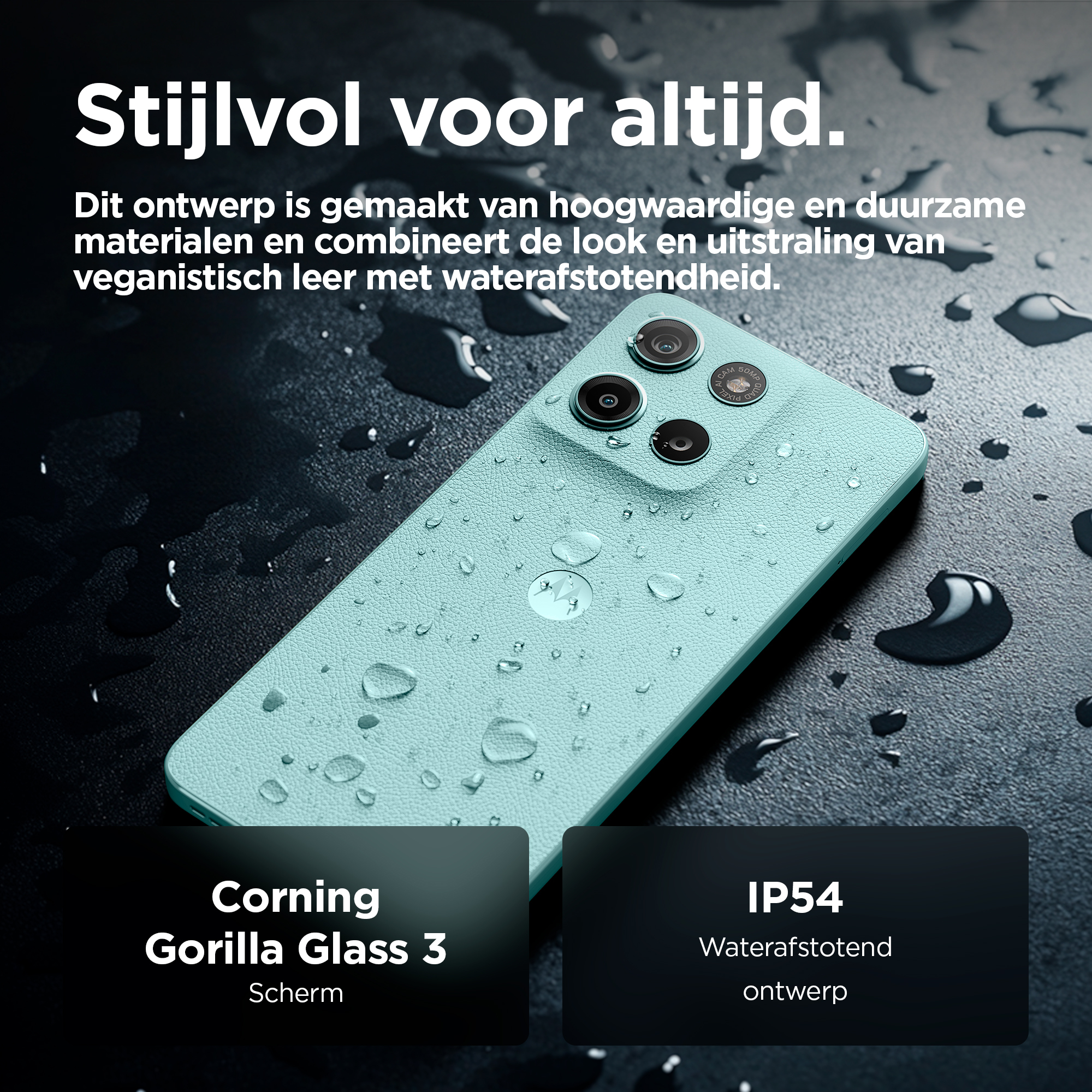 Motorola moto g15 17,1 cm (6.72") Dual SIM Android 15 4G USB Type-C 8 GB 128 GB 5200 mAh Lichtblauw - Afbeelding 4