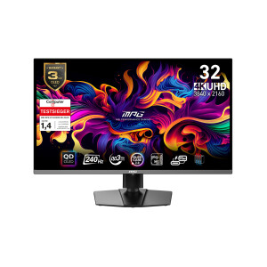 MSI MPG 321URXDE QD-OLED computer monitor 80 cm (31.5") 3840 x 2160 Pixels 4K Ultra HD Zwart