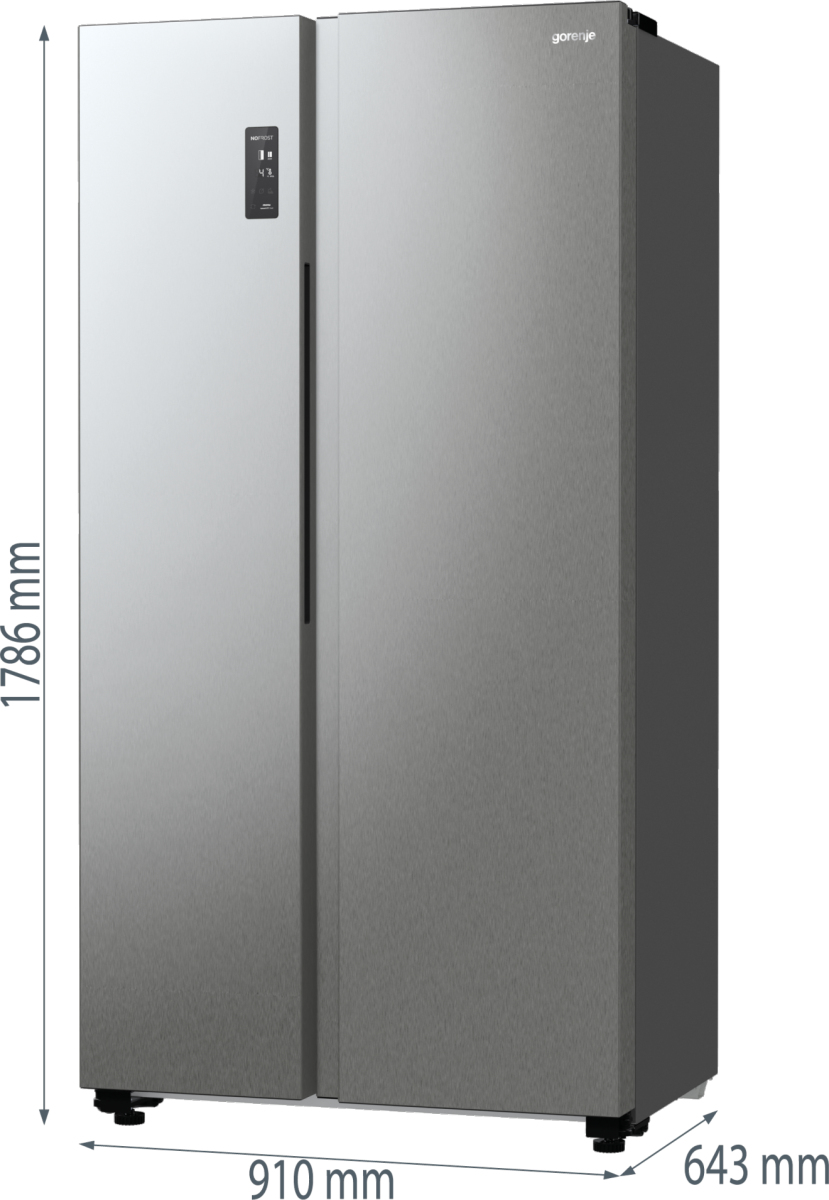 Gorenje NRR9185EAXL amerikaanse koelkast Vrijstaand 550 l E Zilver - Afbeelding 16