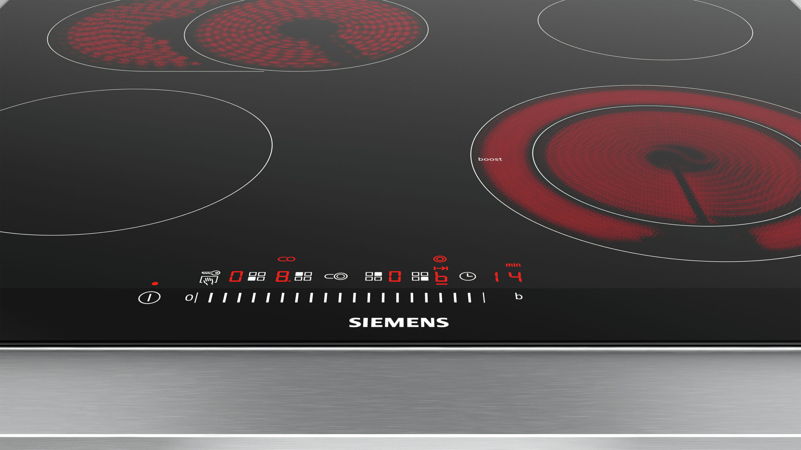 Siemens ET675FNP1E kookplaat Zwart, Roestvrijstaal Ingebouwd Keramisch 4 zone(s) - Afbeelding 4