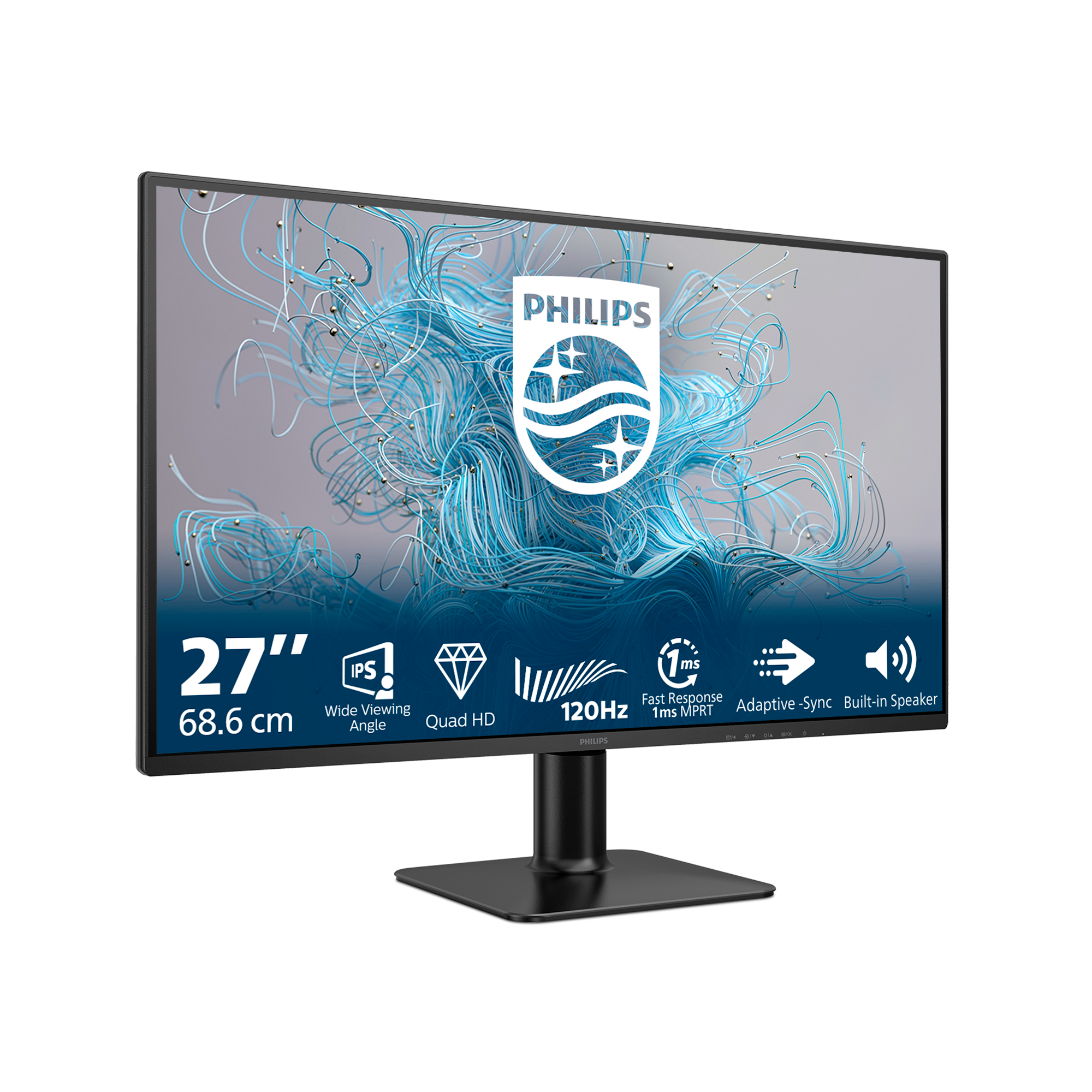 Philips 2000 series 27E2N2500/00 computer monitor 68,6 cm (27") 2560 x 1440 Pixels Quad HD LCD Zwart - Afbeelding 2
