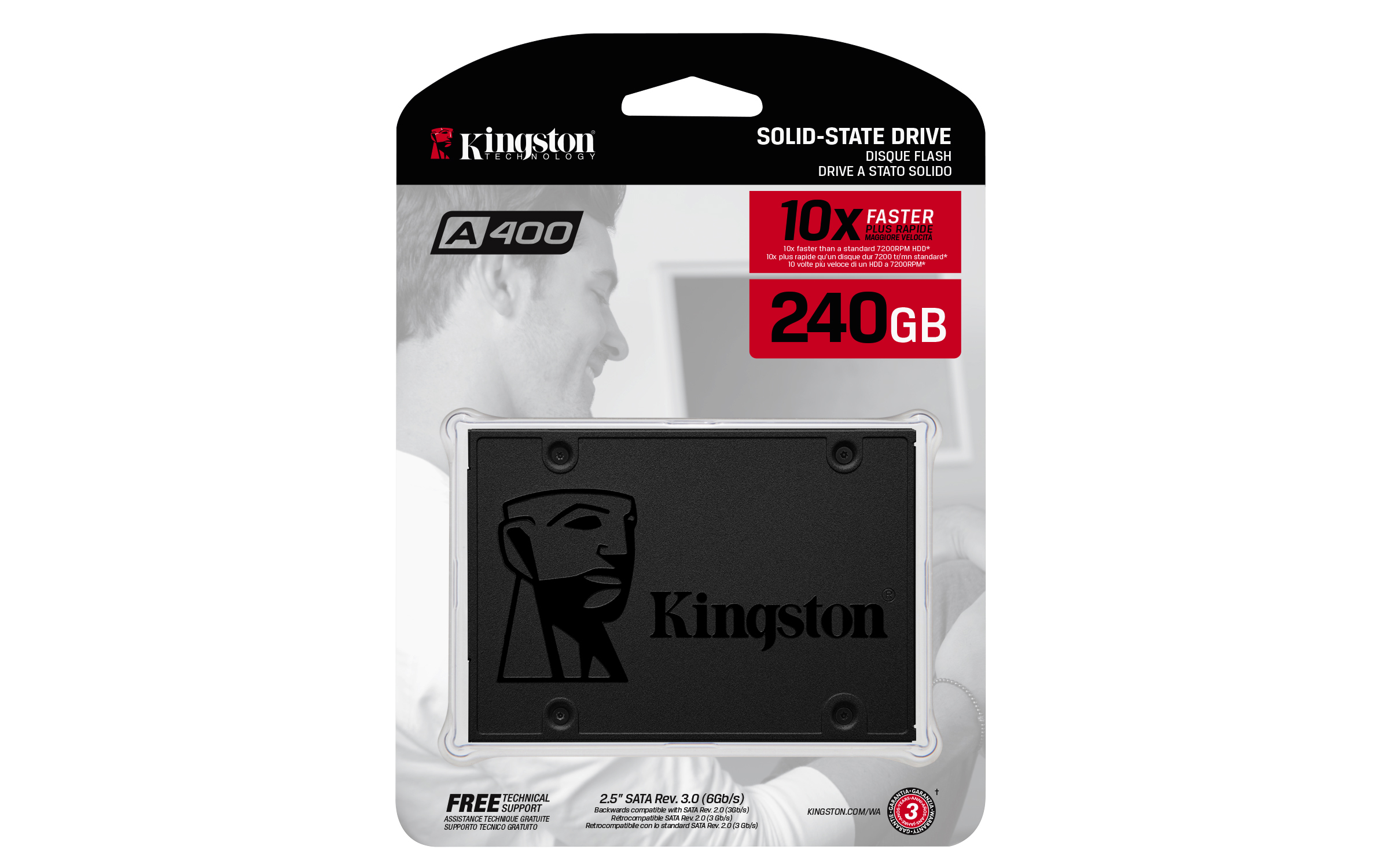 Kingston Technology A400 240 GB 2.5" SATA III TLC - Afbeelding 4