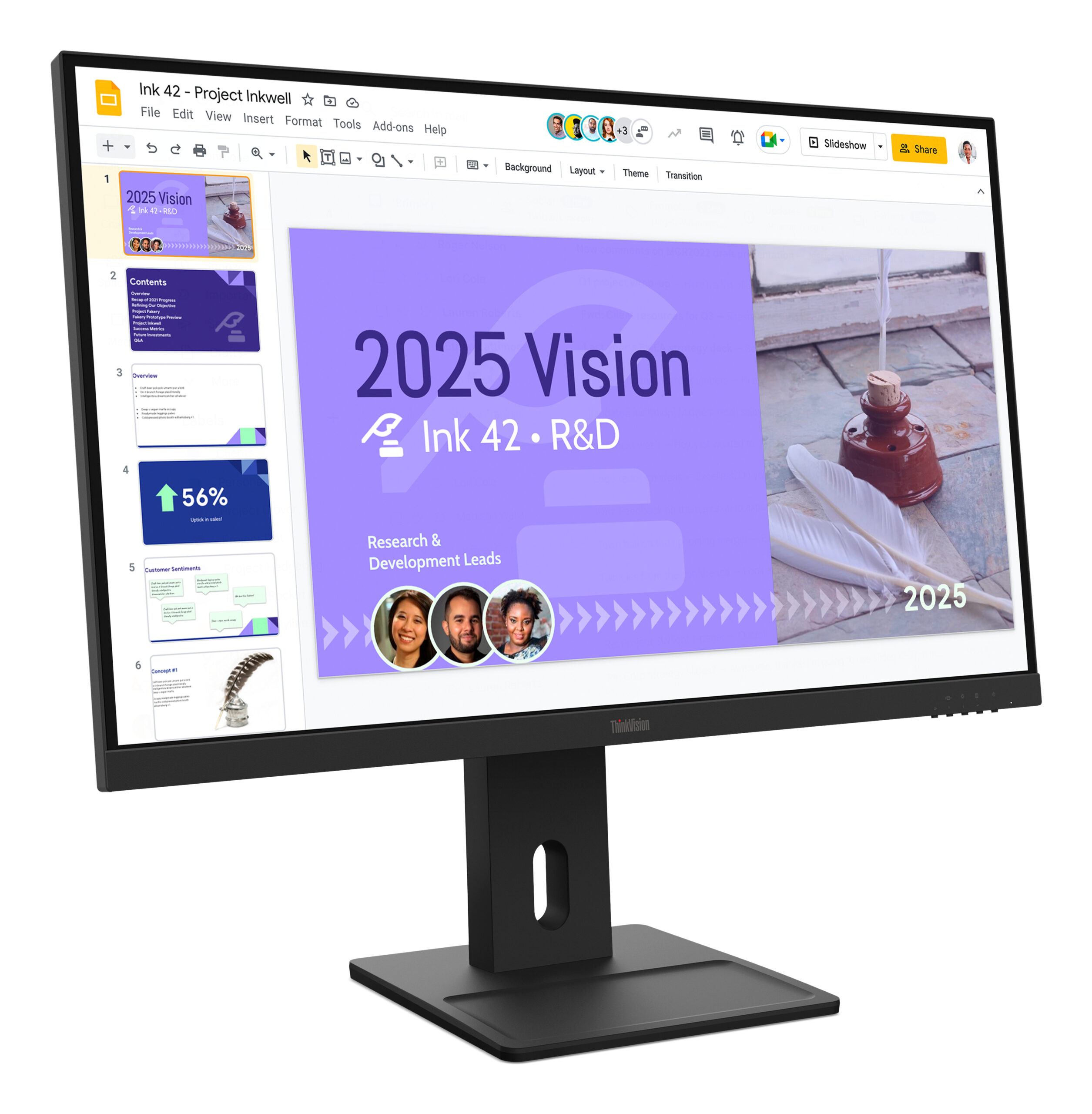 Lenovo ThinkVision E27Q-40 Monitor - Afbeelding 2
